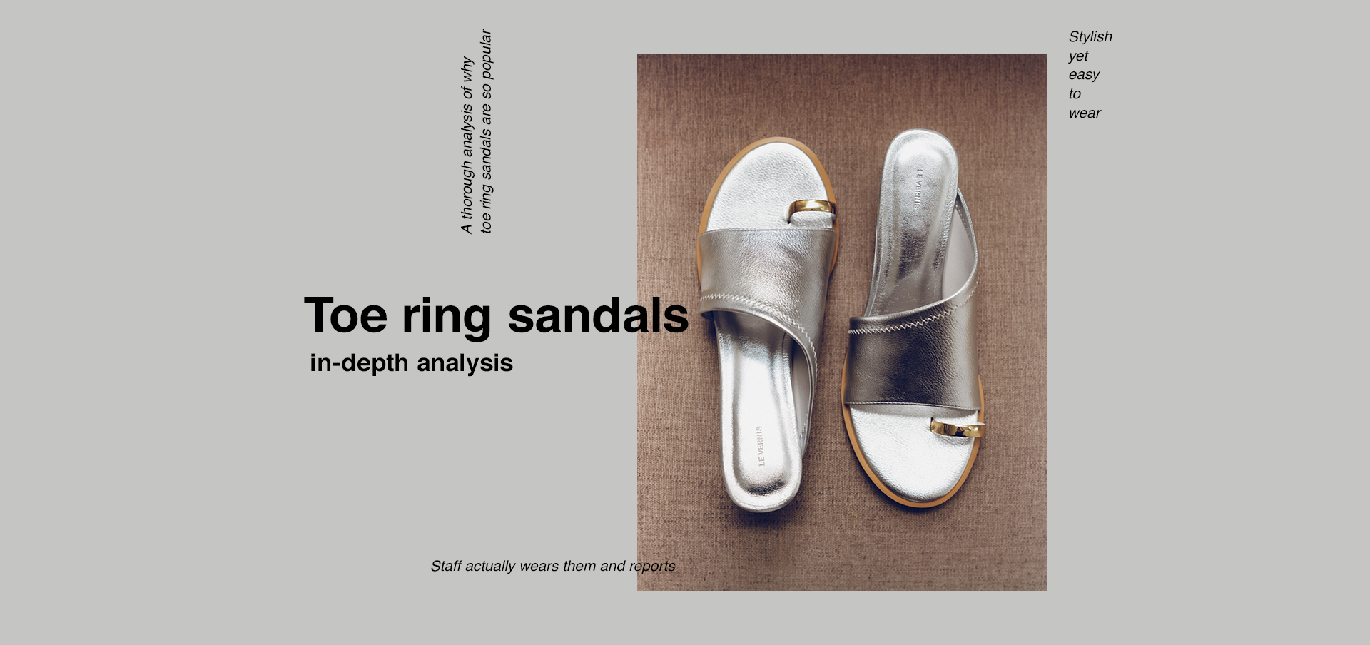 Toe ring sandals
