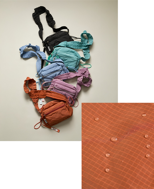 Checked Gathered Body Bag