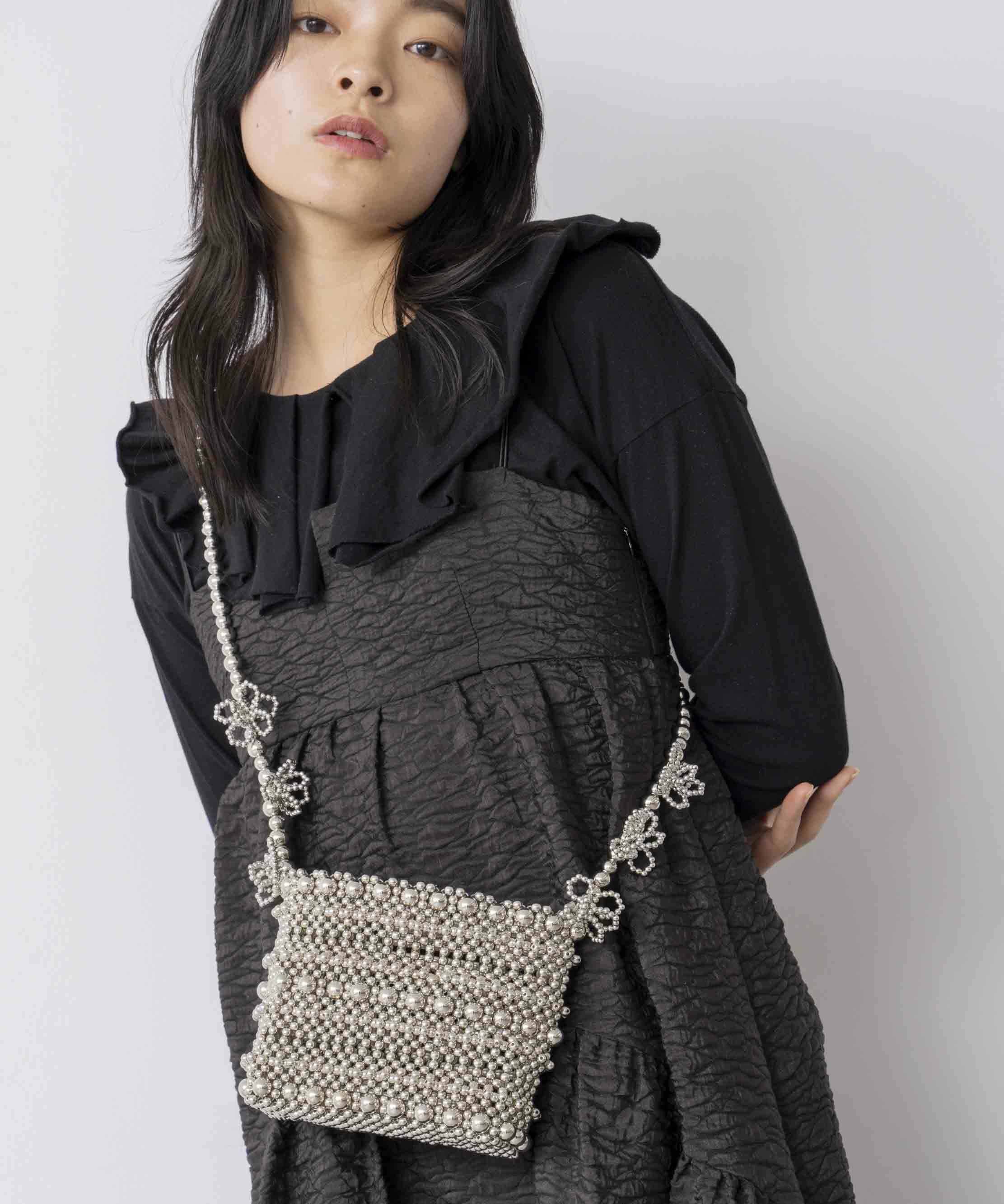 Casselini(キャセリーニ)フラワーショルダービーズバッグ | CASSELINI