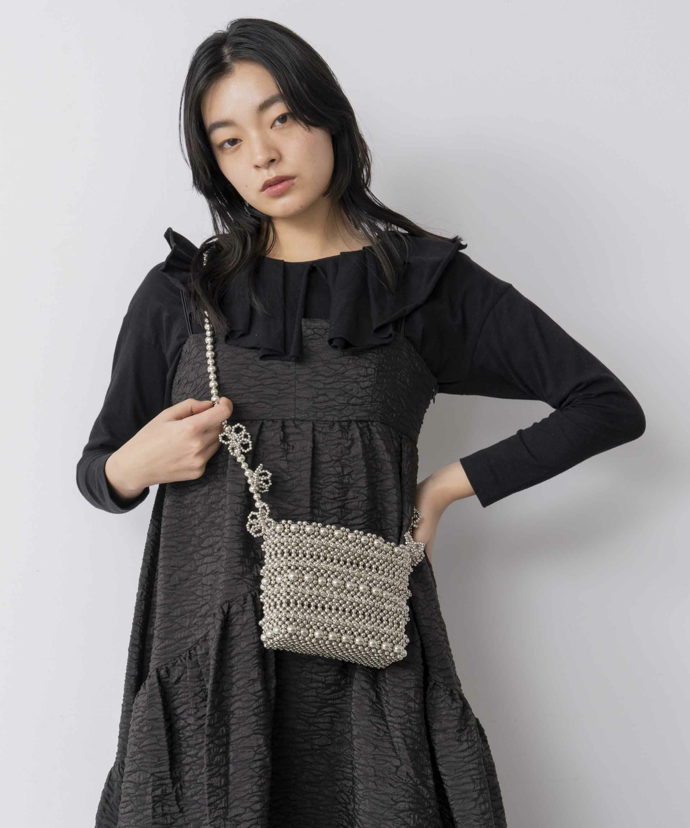 Casselini(キャセリーニ)フラワーショルダービーズバッグ | CASSELINI