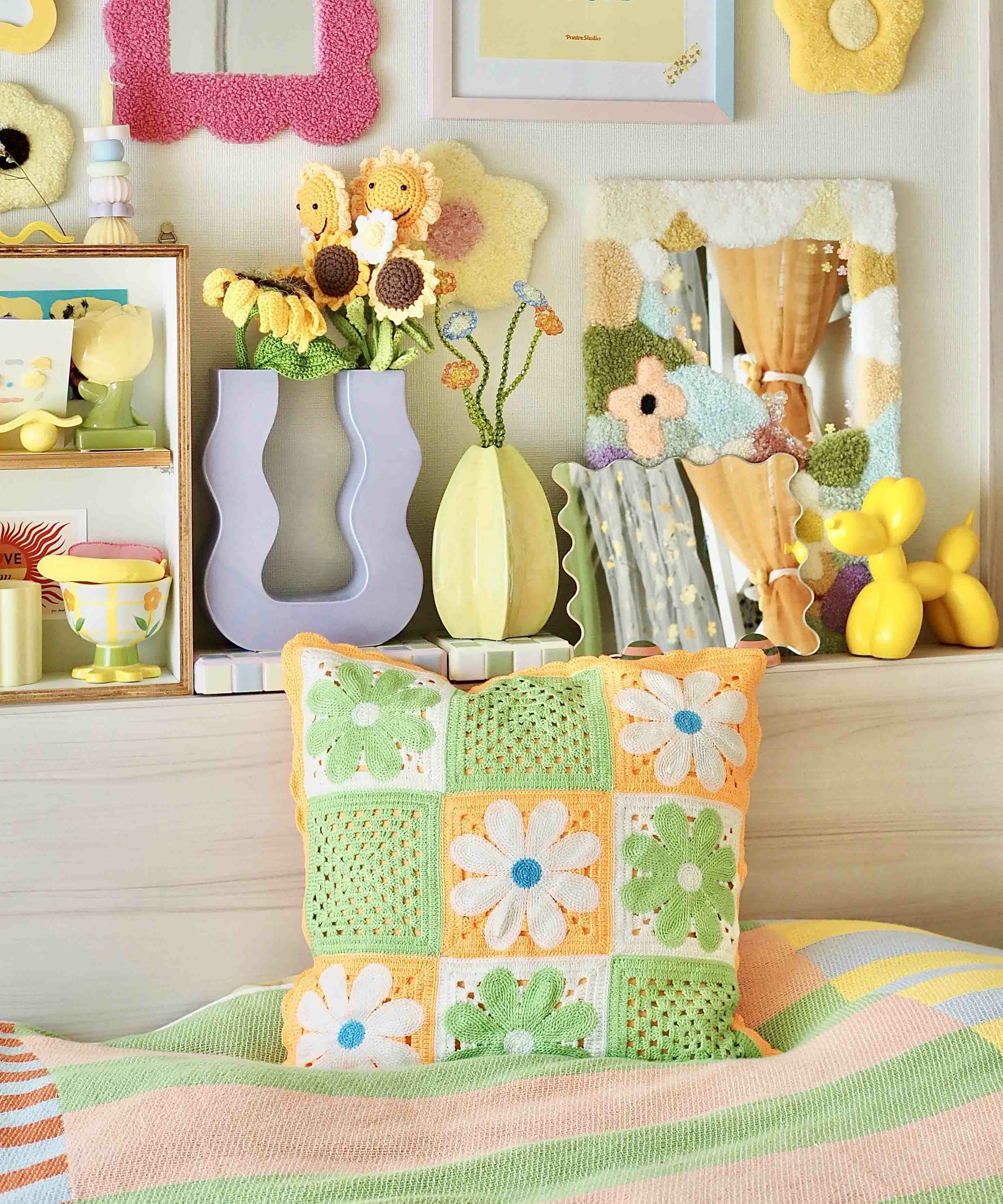 Casselini HOME(キャセリーニ ホーム)クロシェクッションカバー