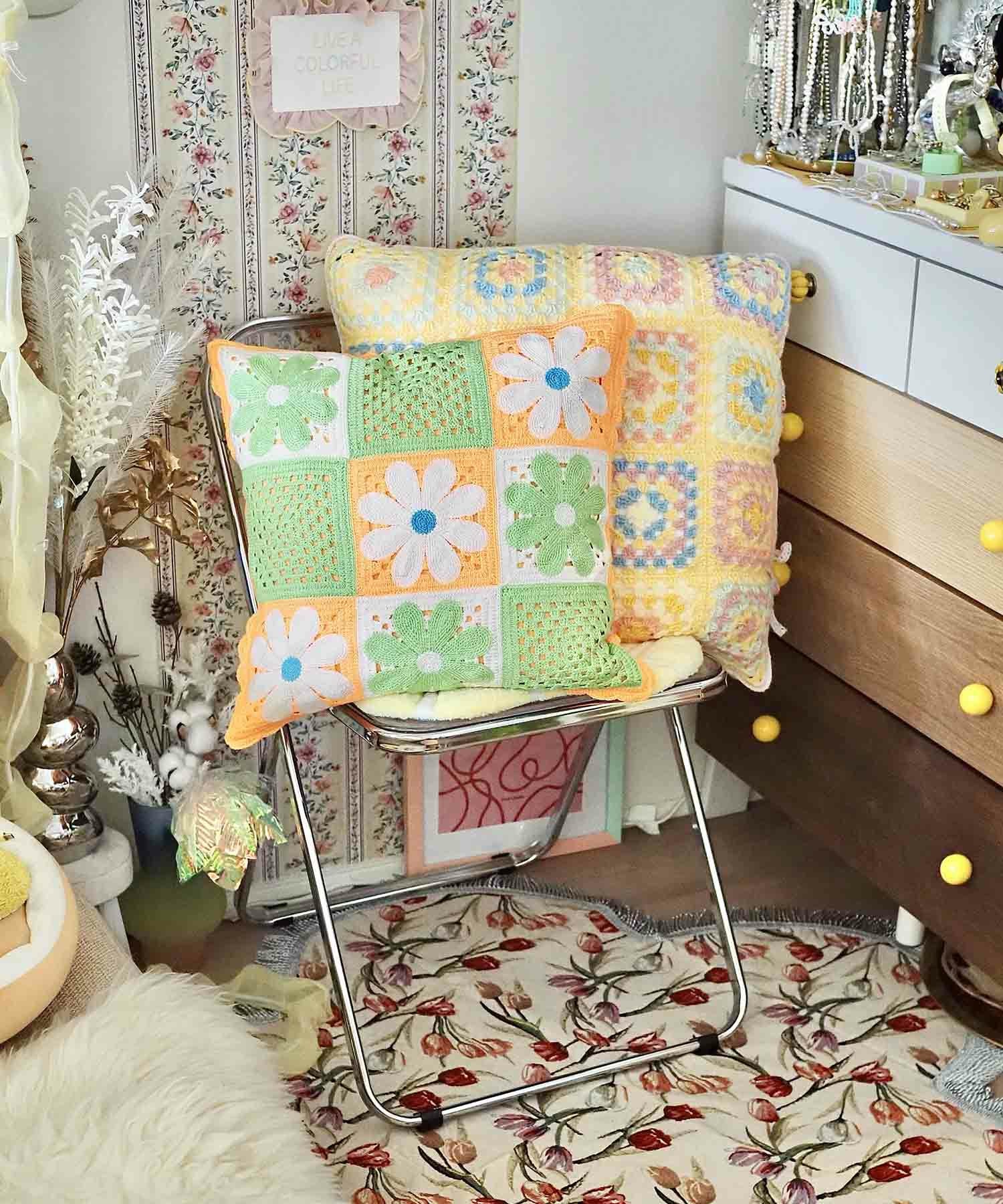 Casselini HOME(キャセリーニ ホーム)クロシェクッションカバー