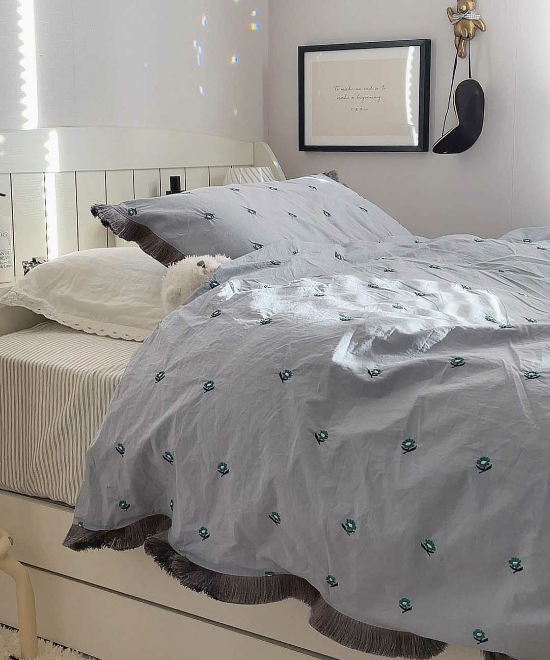 Casselini HOME(キャセリーニ ホーム)フリンジ掛布団カバー