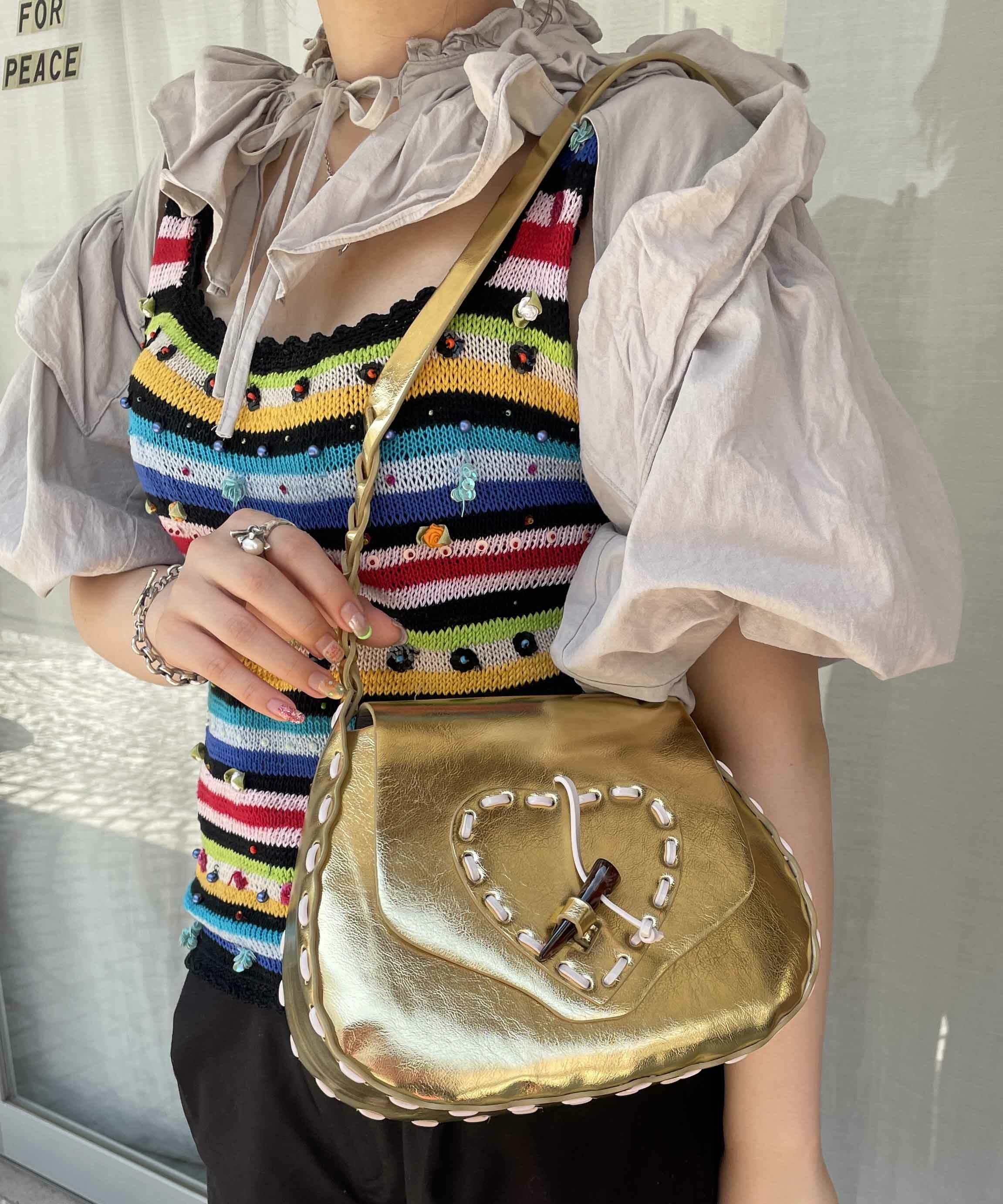 HEY! Mrs ROSE(ヘイ！ミセスローズ)メタルステッチポシェット