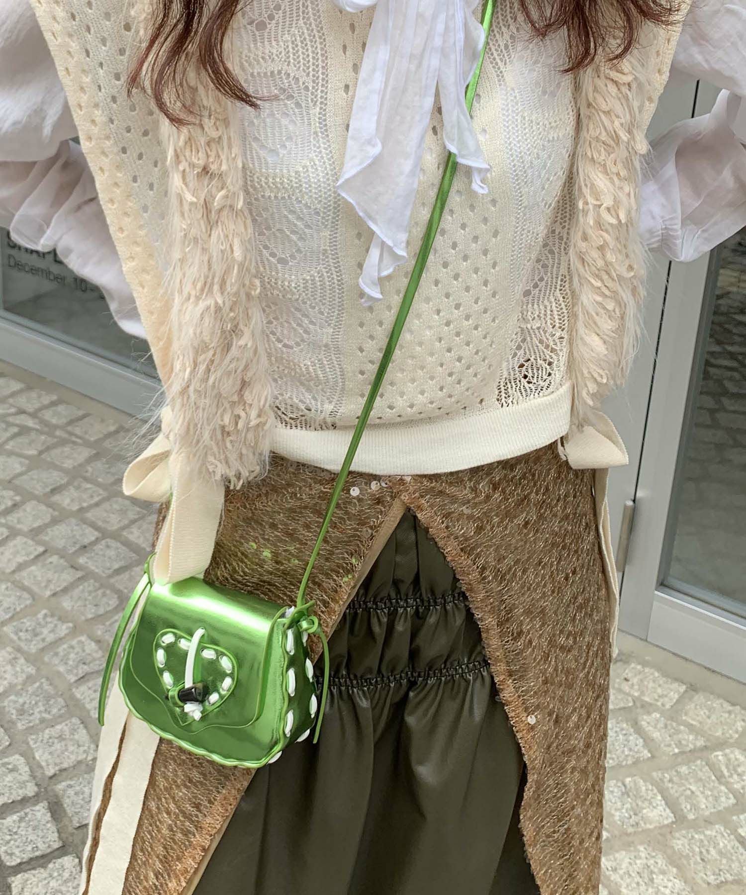 HEY! Mrs ROSE(ヘイ！ミセスローズ)ステッチハートポーチ | CASSELINI