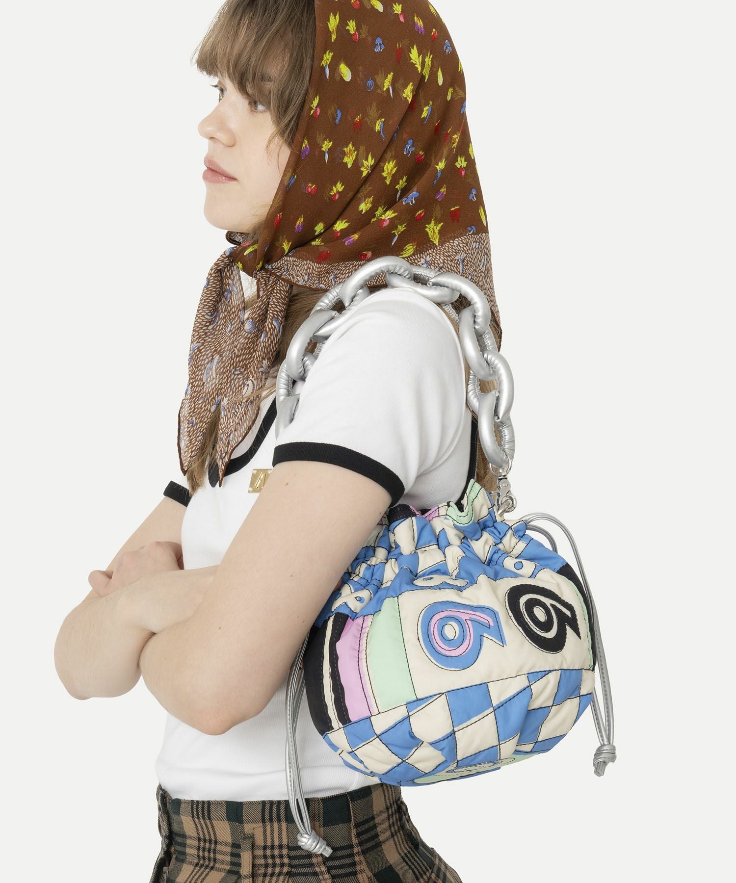 HEY! Mrs ROSE(ヘイ！ミセスローズ)プリントキルト巾着 | CASSELINI