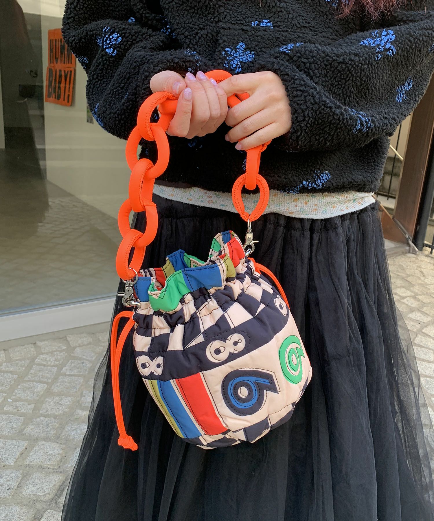 HEY! Mrs ROSE(ヘイ！ミセスローズ)プリントキルト巾着 | CASSELINI