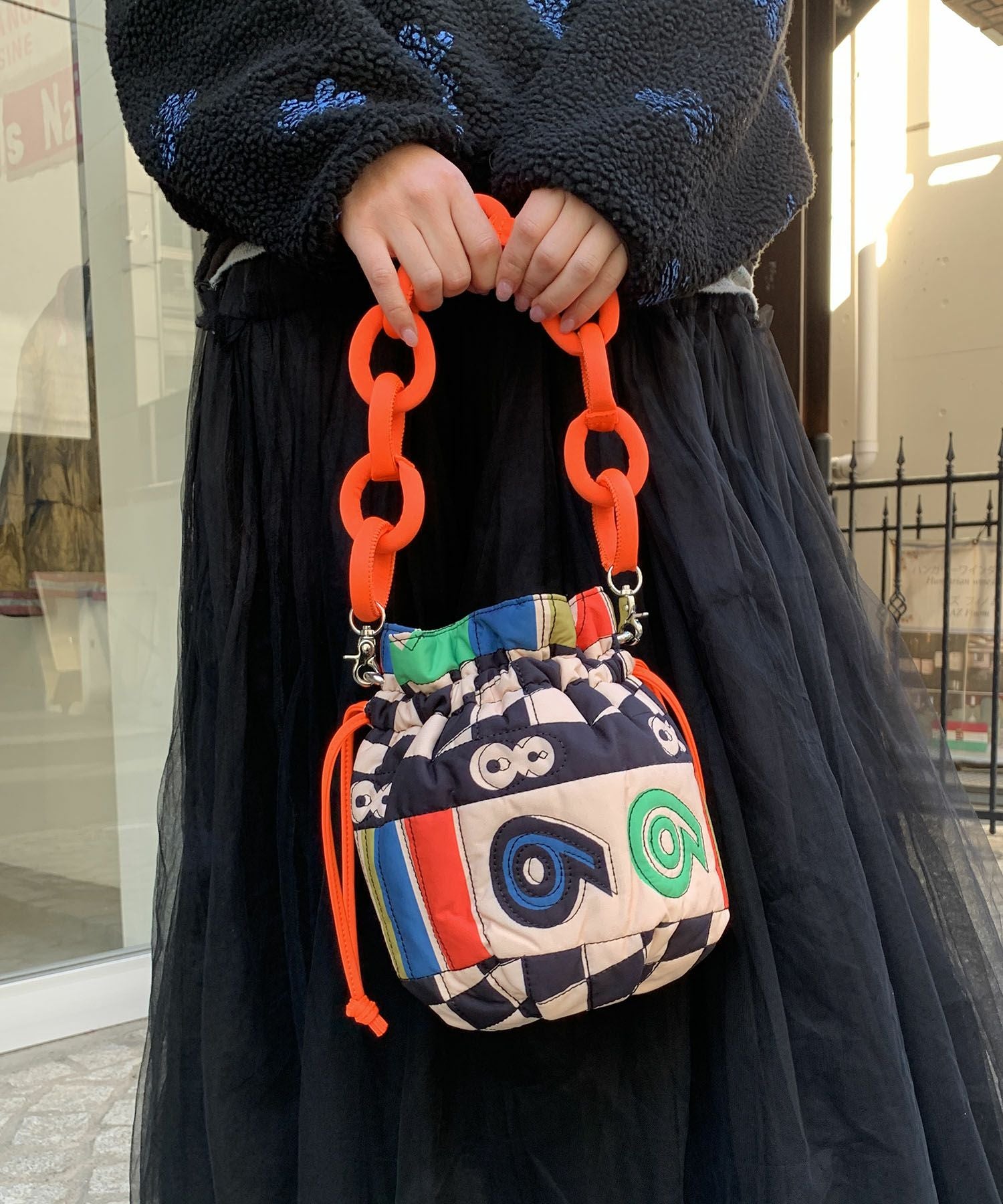 HEY! Mrs ROSE(ヘイ！ミセスローズ)プリントキルト巾着 | CASSELINI