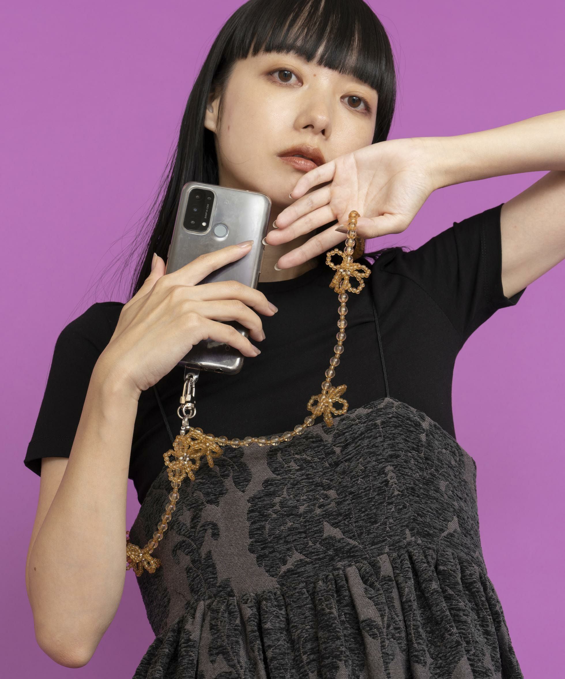 Casselini(キャセリーニ)フェイクパールモバイルストラップ