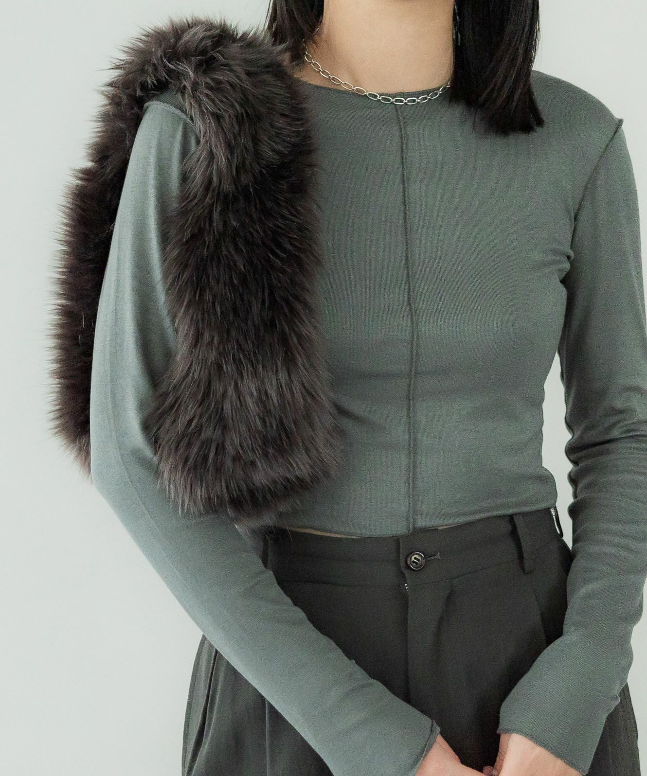 LE VERNIS のリアルファーバッグ LE VERNIS] Fake fur mini bag | CASSELINI ONLINE SHOP