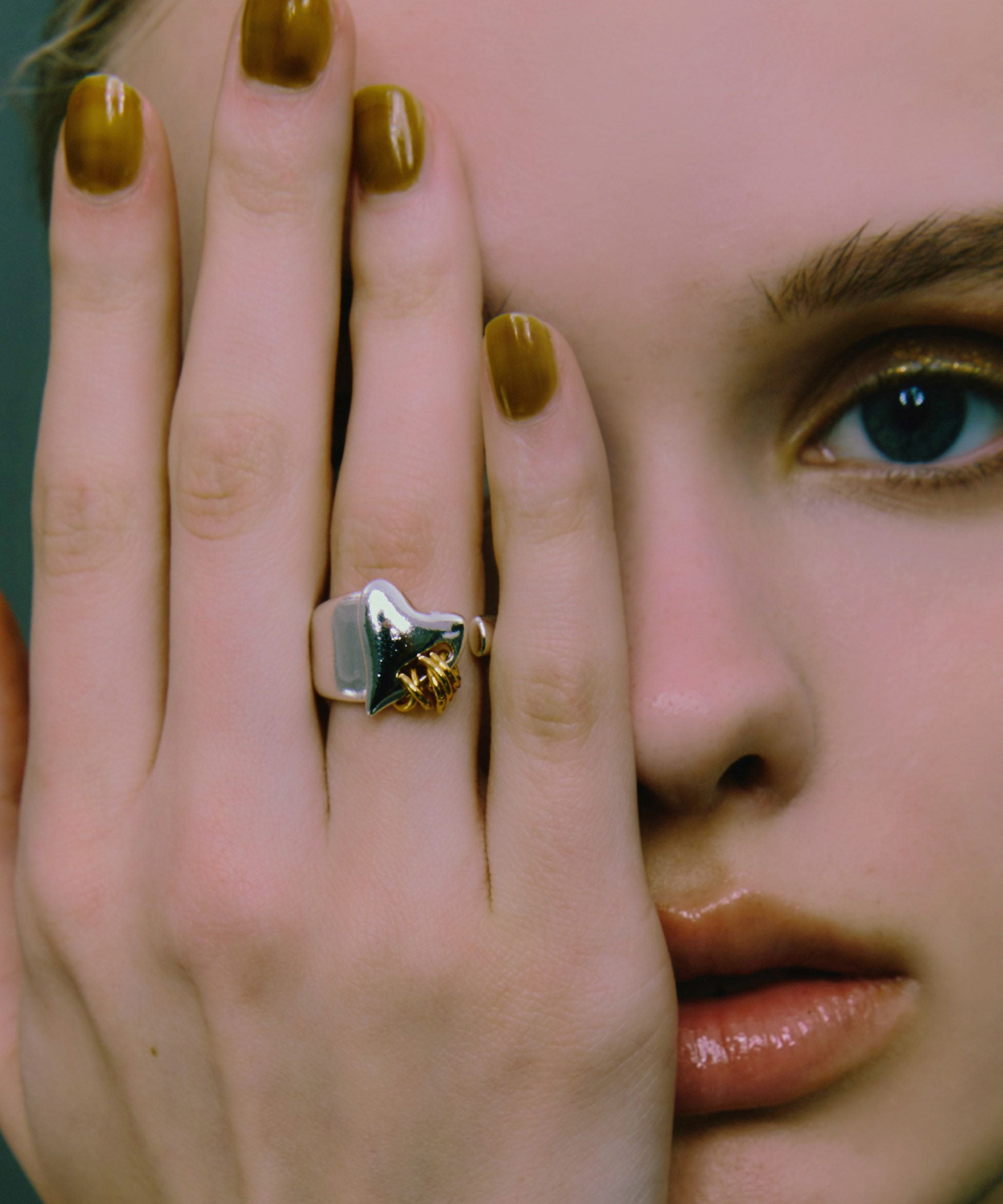 kadomijewelry　カドミ　シルバー　リング　指輪　リス　どんぐり　宝石 LAPUIS] Coil heart ring | CASSELINI ONLINE SHOP