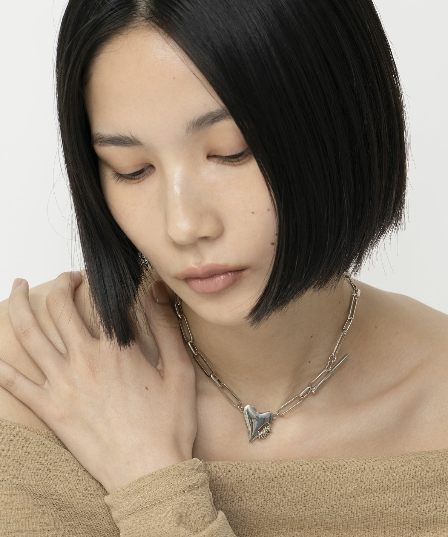 LAPUIS] Coil heart choker | CASSELINI ONLINE SHOP