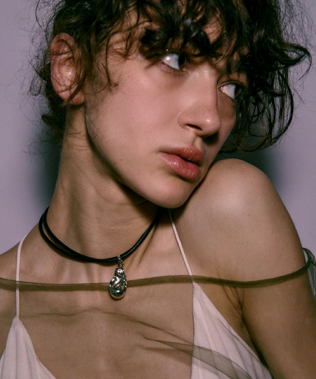 LAPUIS] Oyster leather choker | CASSELINI ONLINE SHOP