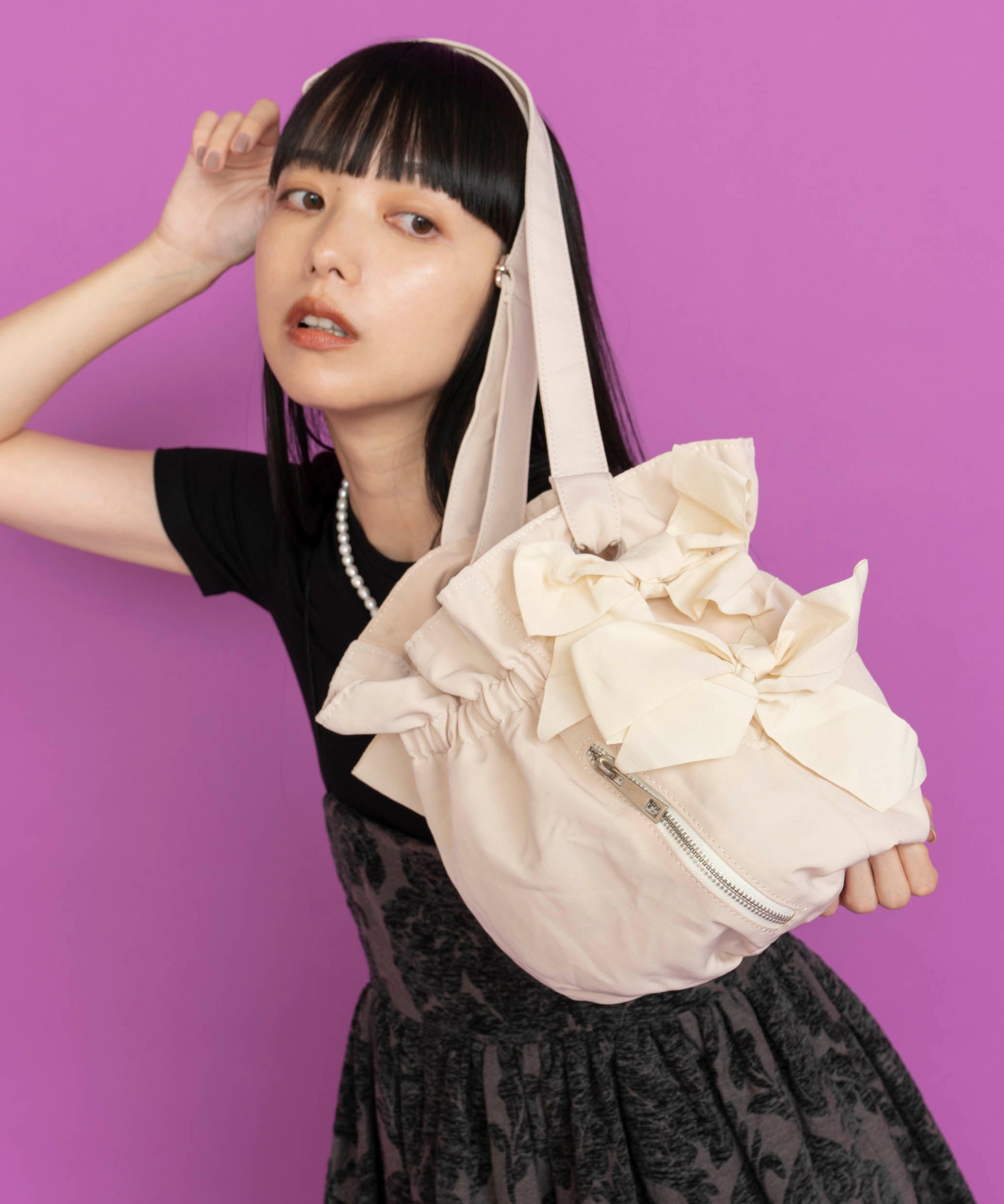 Casselini(キャセリーニ)サイドダブルリボンBAG | CASSELINI ONLINE SHOP