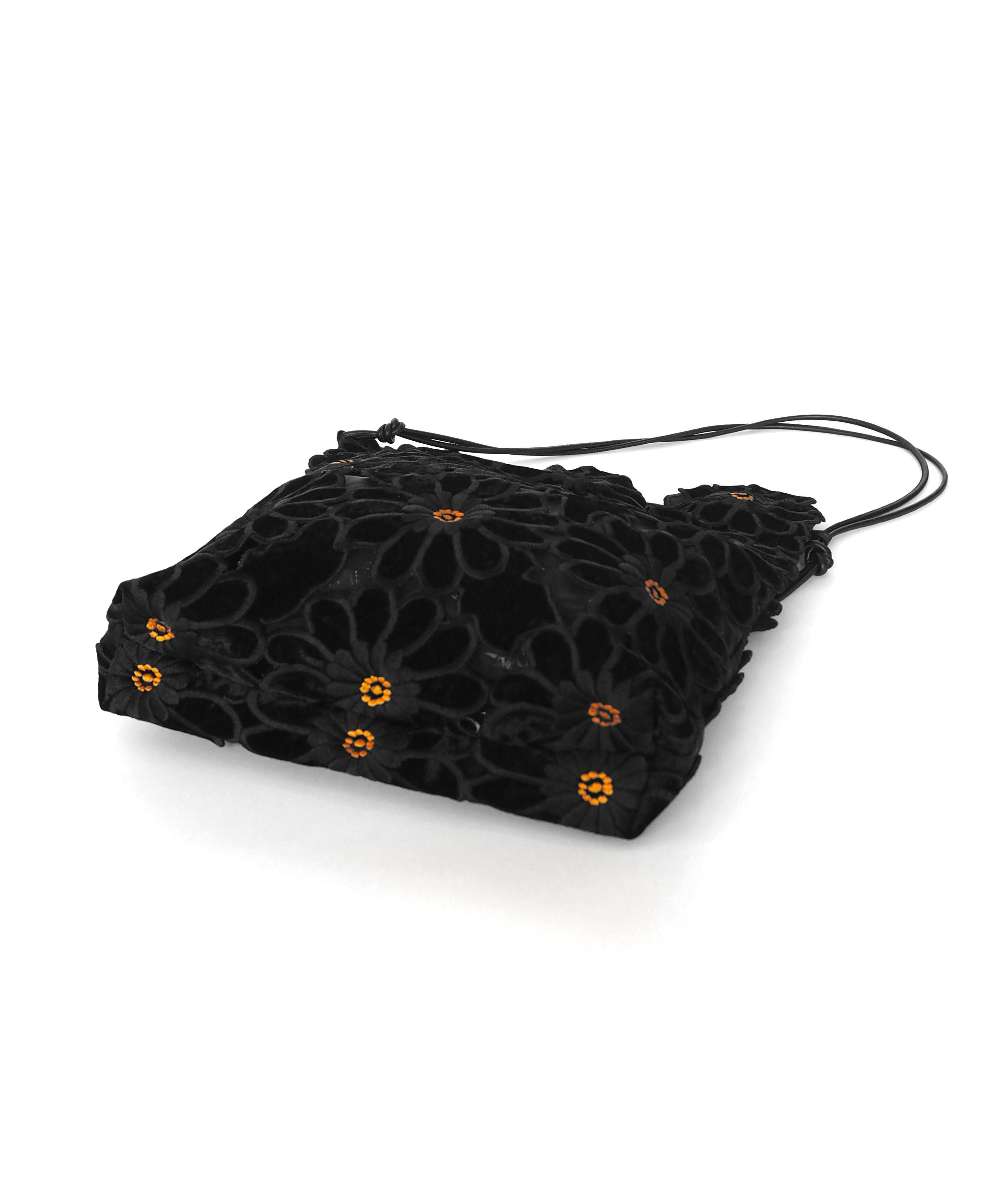 HEY! Mrs ROSE(ヘイ！ミセスローズ)ベロアフラワーTOTE | CASSELINI