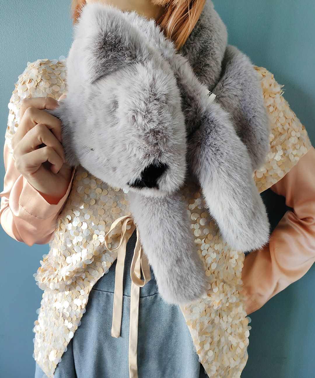 Casselini(キャセリーニ)フェイクフォックスマフラー | CASSELINI