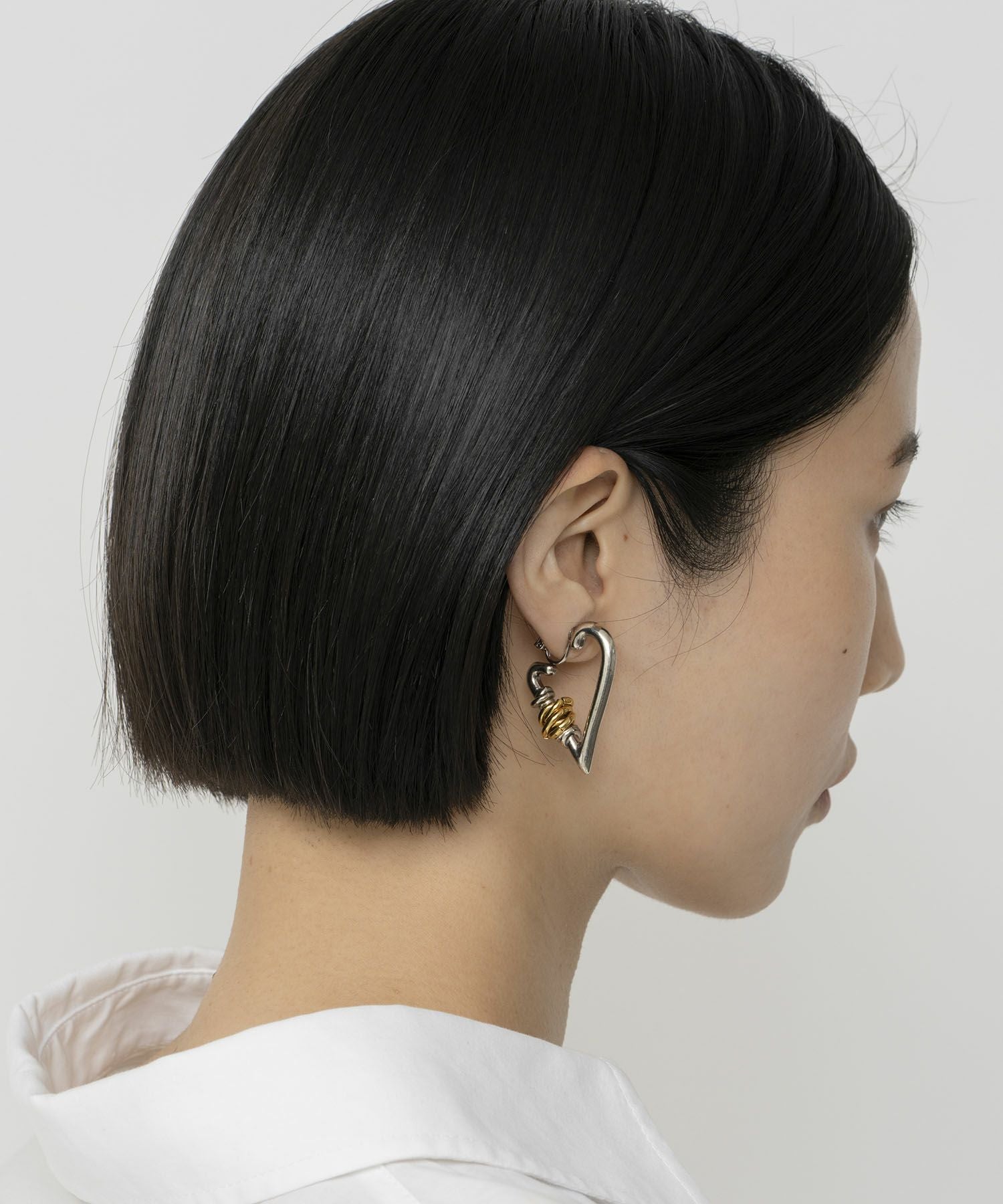 luijewelry big hoop ピアス　片耳 CLICK HOOP PIERCED EARRING(S/片耳用)(2GP0927)K18 ピアス｜スター アクセサリー