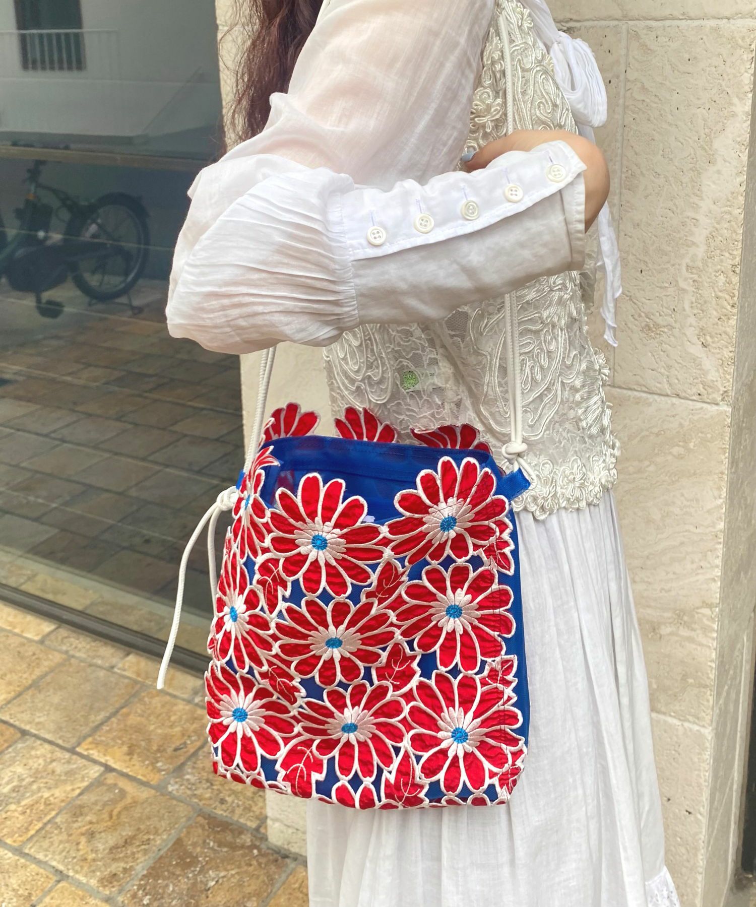 HEY! Mrs ROSE(ヘイ！ミセスローズ)フラワー刺繍TOTE mini | CASSELINI