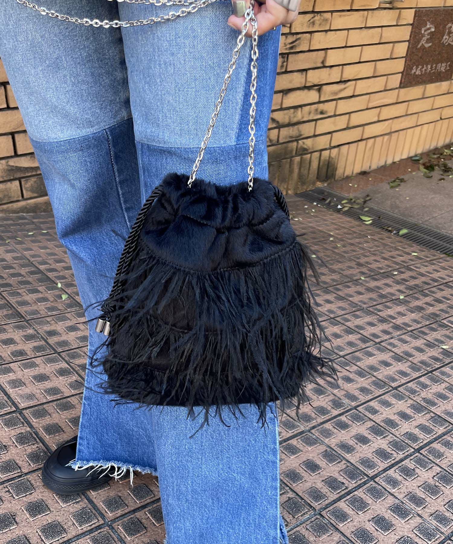 Casselini(キャセリーニ)フラッフィーフェザー巾着 | CASSELINI ONLINE