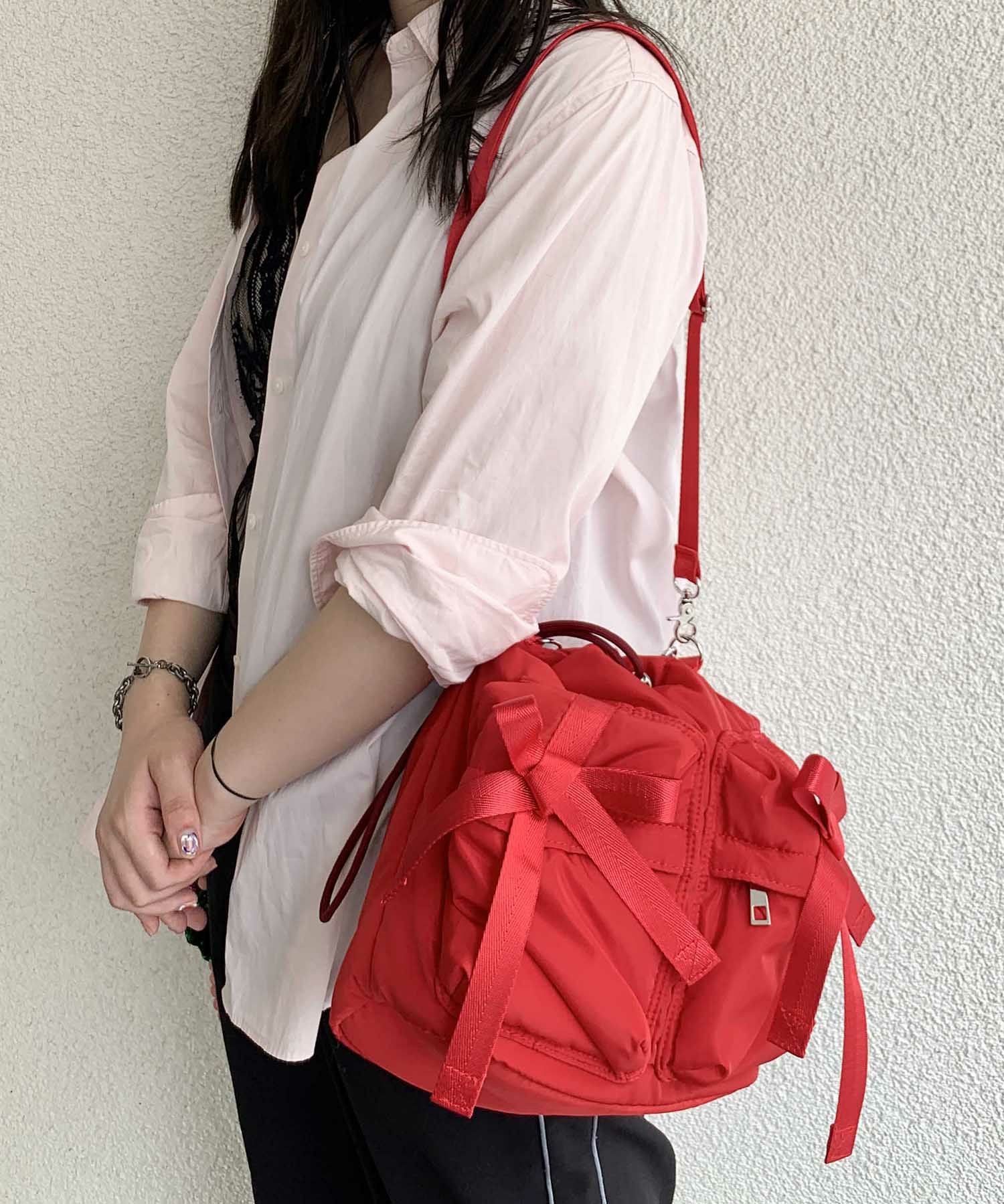 casselini　ポップコーンミニ巾着 保冷にも♡ ミニ 巾着 ぽこぽこ ポップコーン生地 ポーチ コップ袋