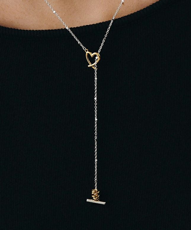 LAPUIS] Line coil heart necklace A | CASSELINI ONLINE SHOP