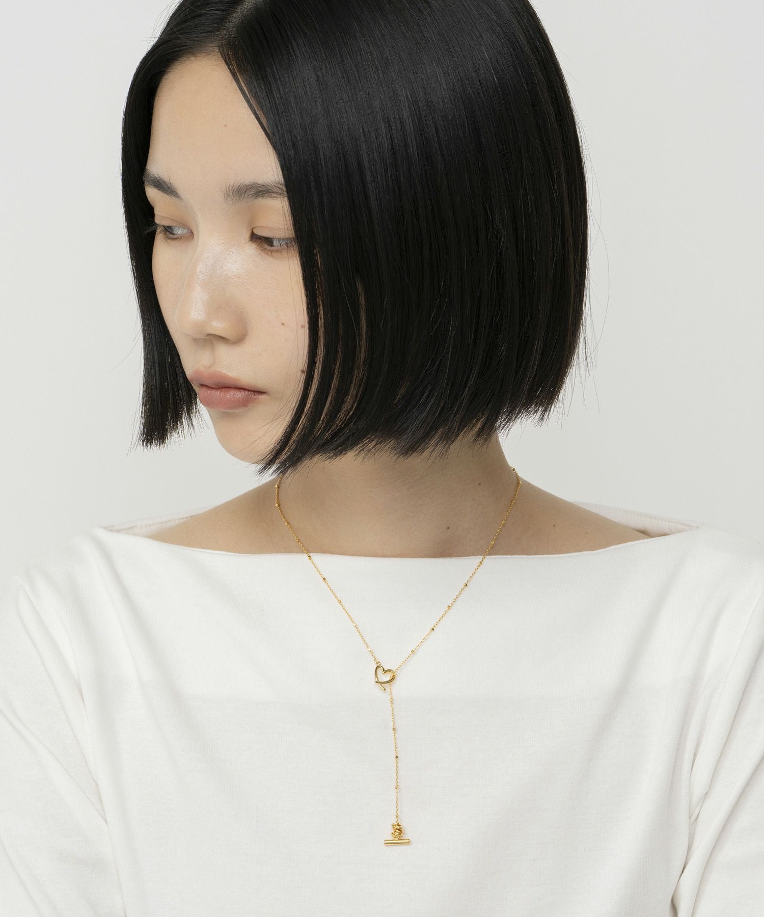 LAPUIS] Line coil heart necklace A | CASSELINI ONLINE SHOP