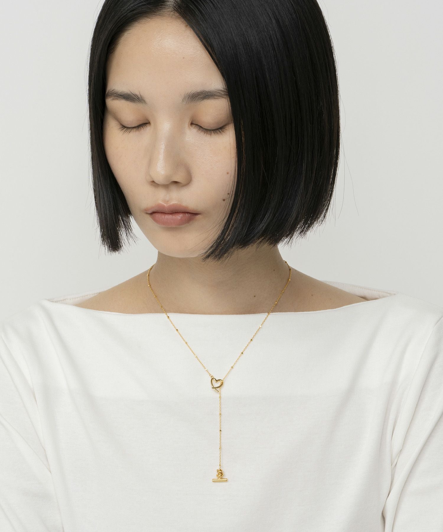 LAPUIS] Line coil heart necklace A | CASSELINI ONLINE SHOP