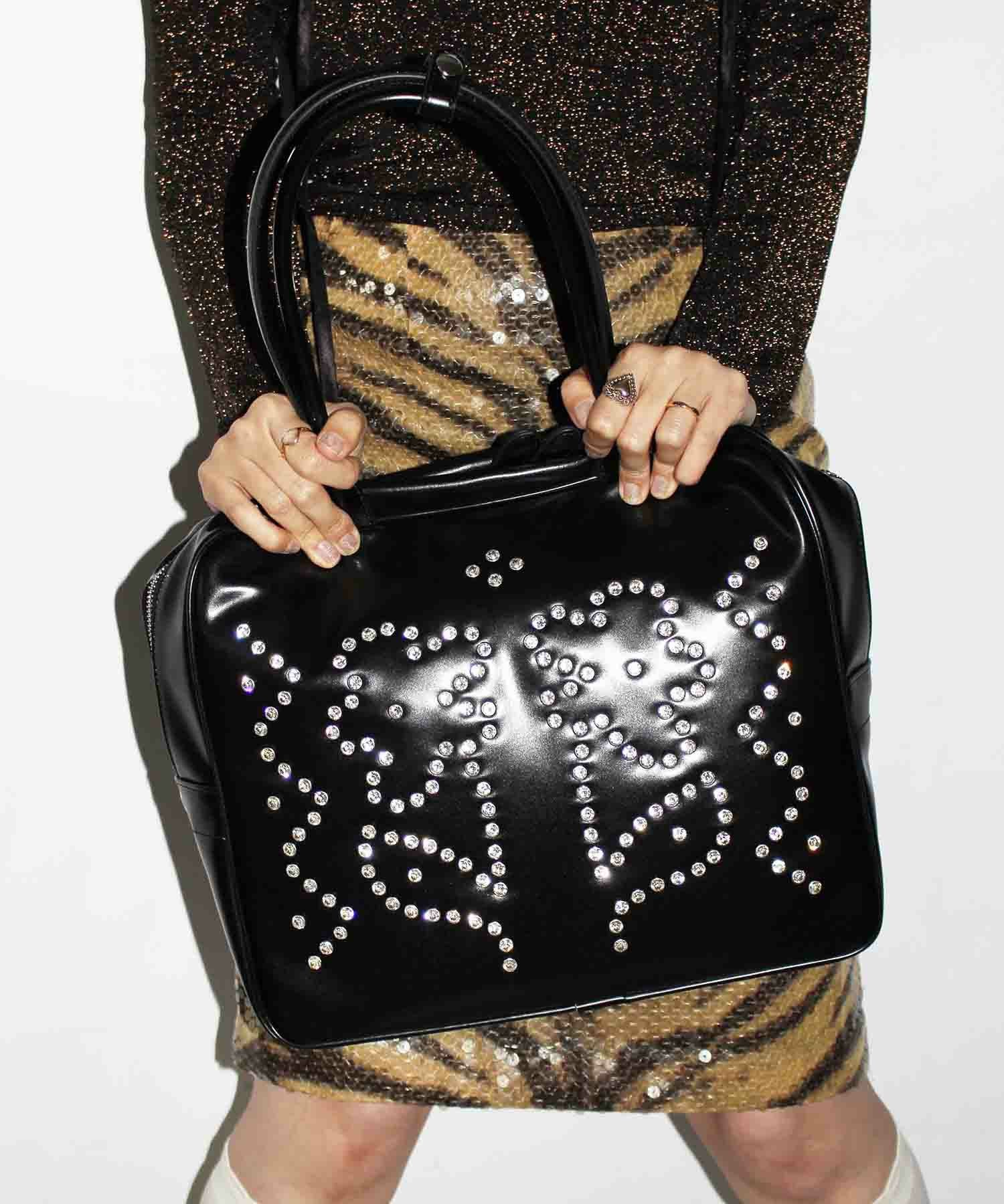 【HEY! Mrs ROSE】Rhinestone Boston ブラウン CASSELINI｜HEY! Mrs ROSE(ヘイ!ミセスローズ)Rhinestone Boston