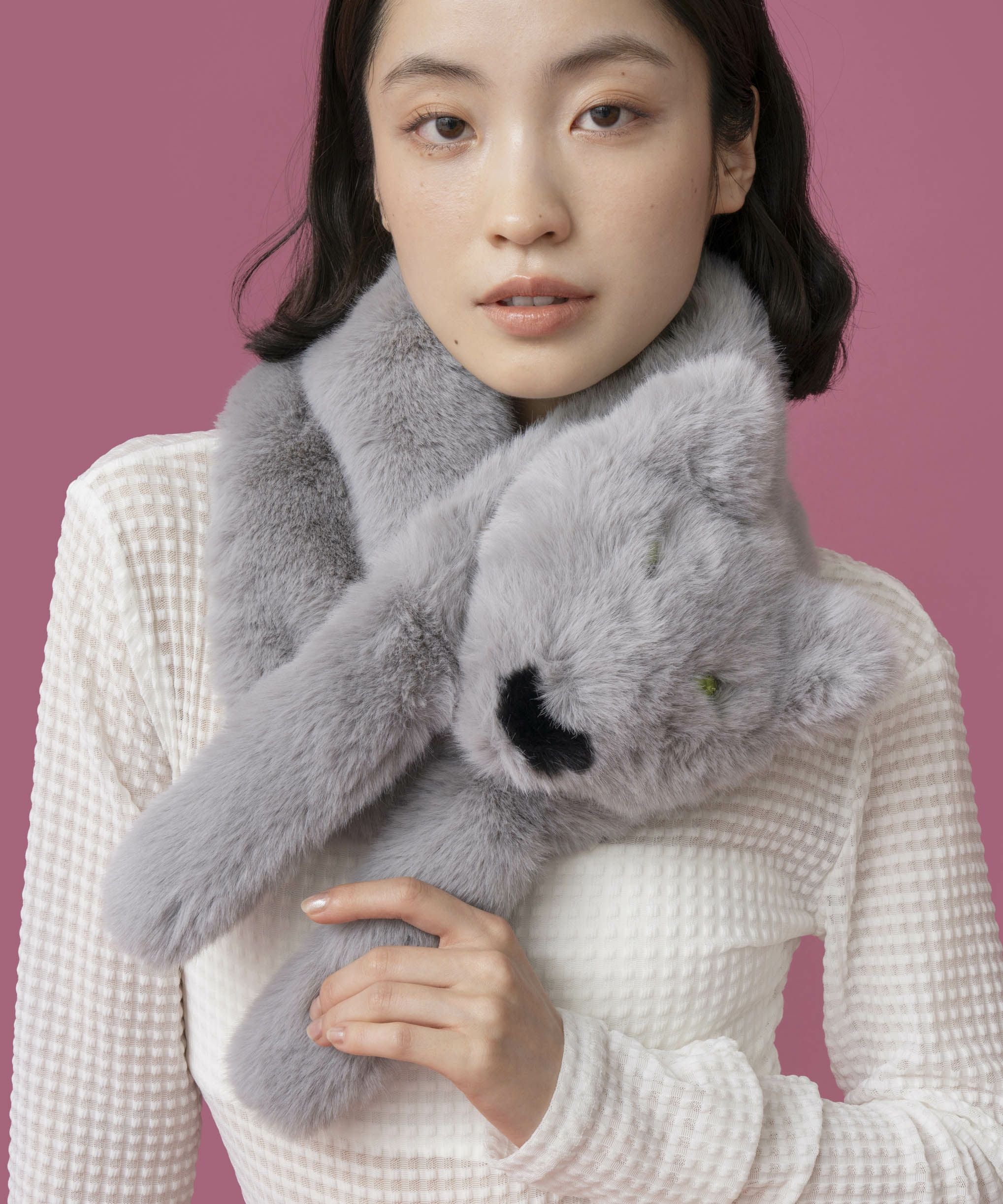 Casselini(キャセリーニ)フェイクフォックスマフラー | CASSELINI