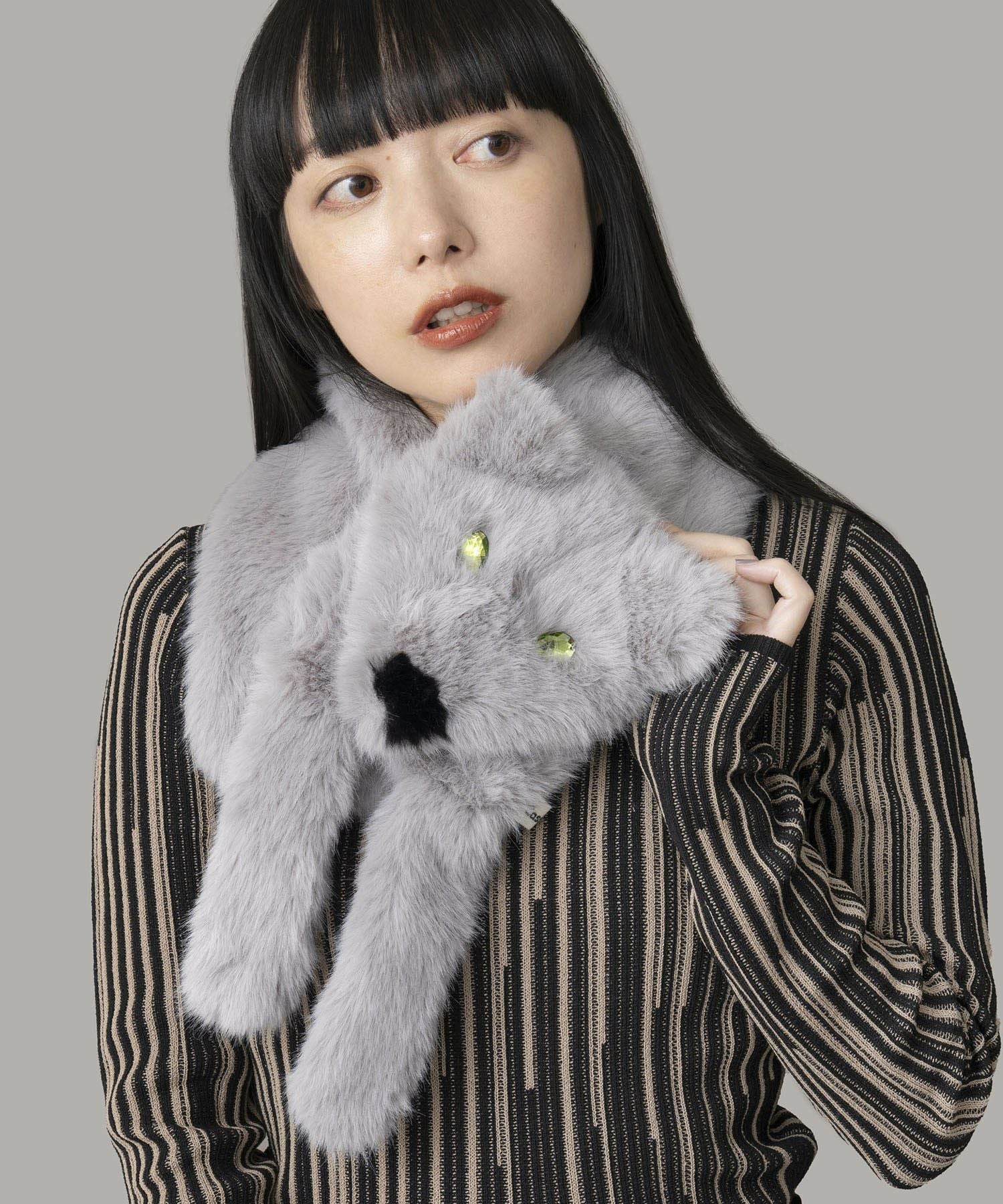 Casselini(キャセリーニ)フェイクフォックスマフラー | CASSELINI