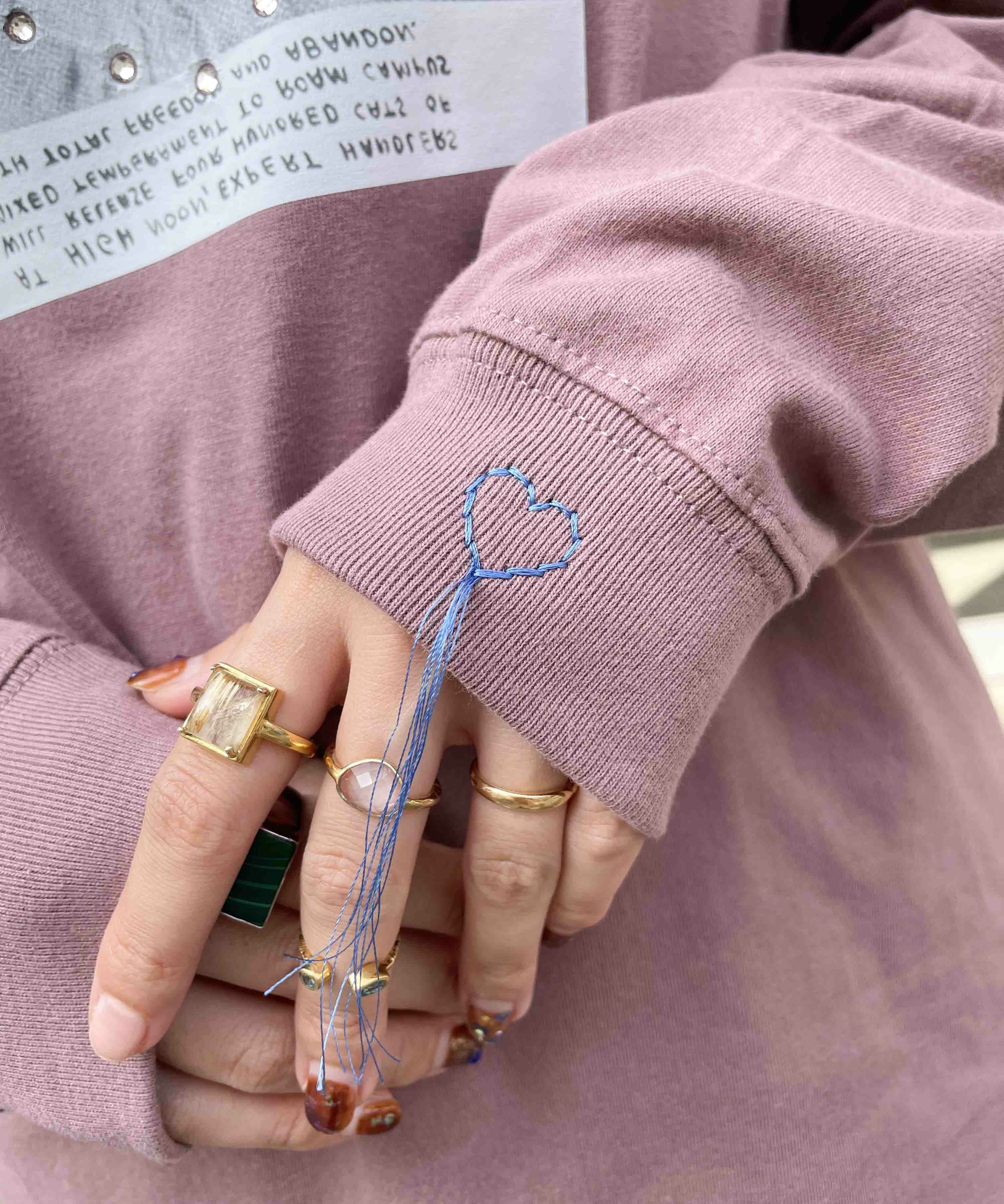 HYS ヒステリックグラマー スカル/薔薇/クロスロザリオ/蝶刺繍タンクトップ紫 STYLING | HYSTERIC GLAMOUR ONLINE STORE ヒステリックグラマー
