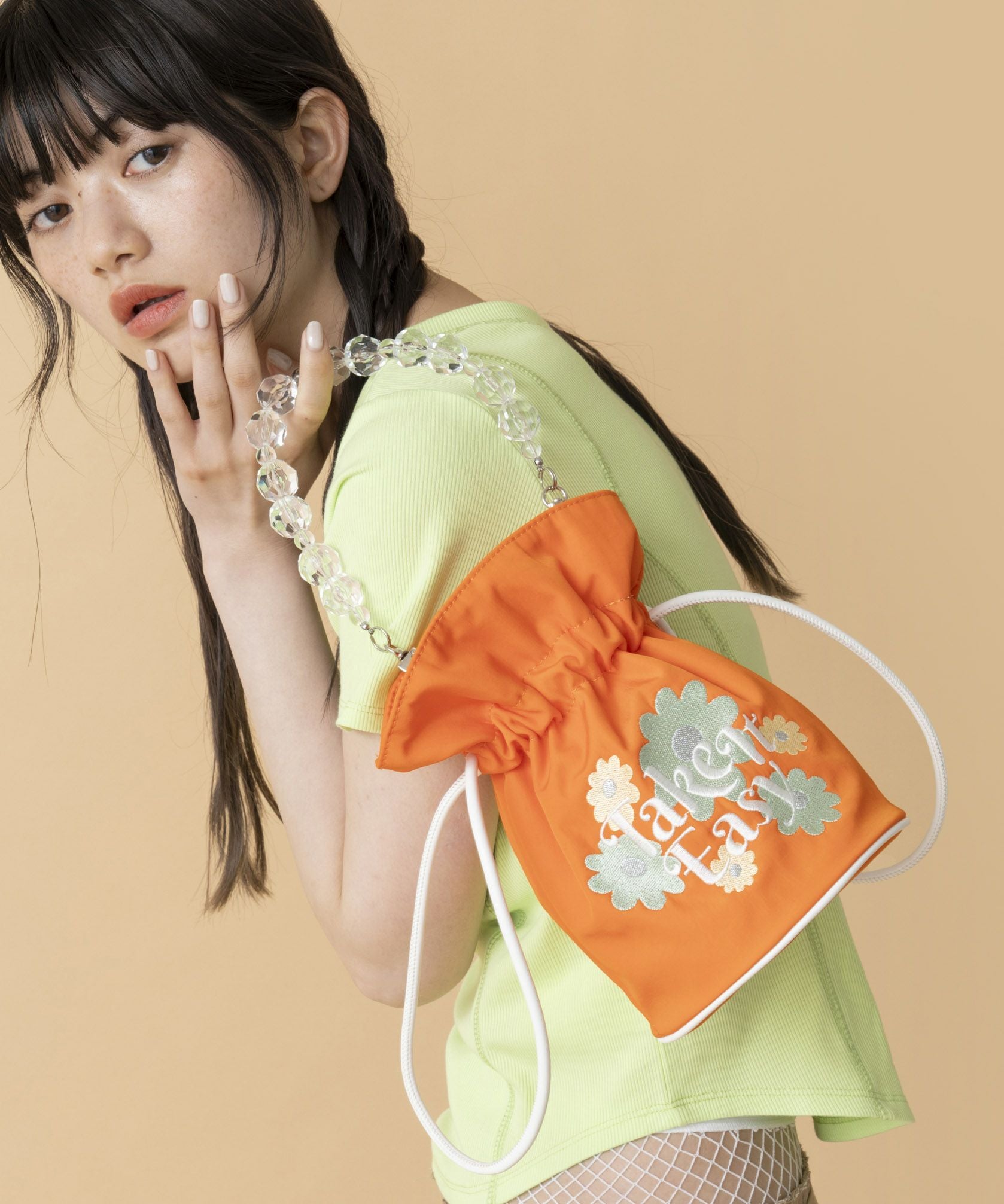Casselini(キャセリーニ)ビーズハンドル巾着 | CASSELINI ONLINE SHOP