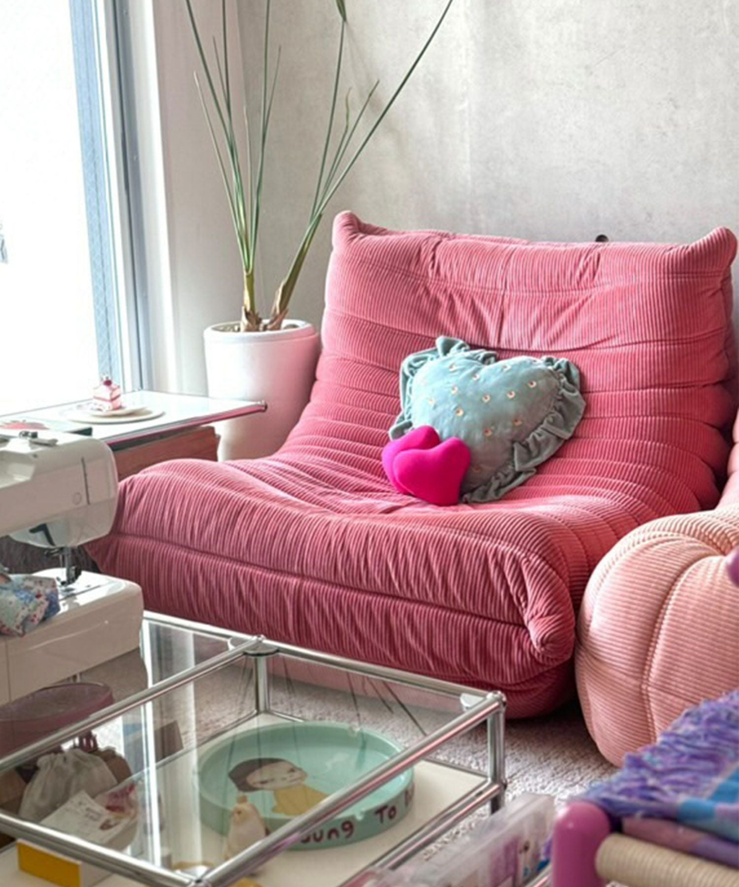 Casselini HOME(キャセリーニ ホーム)ハートフリルクッション