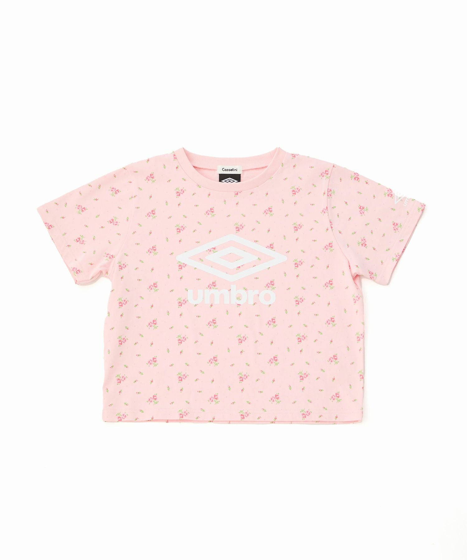 Casselini(キャセリーニ)【UMBRO × Casselini】花柄ロゴTシャツ