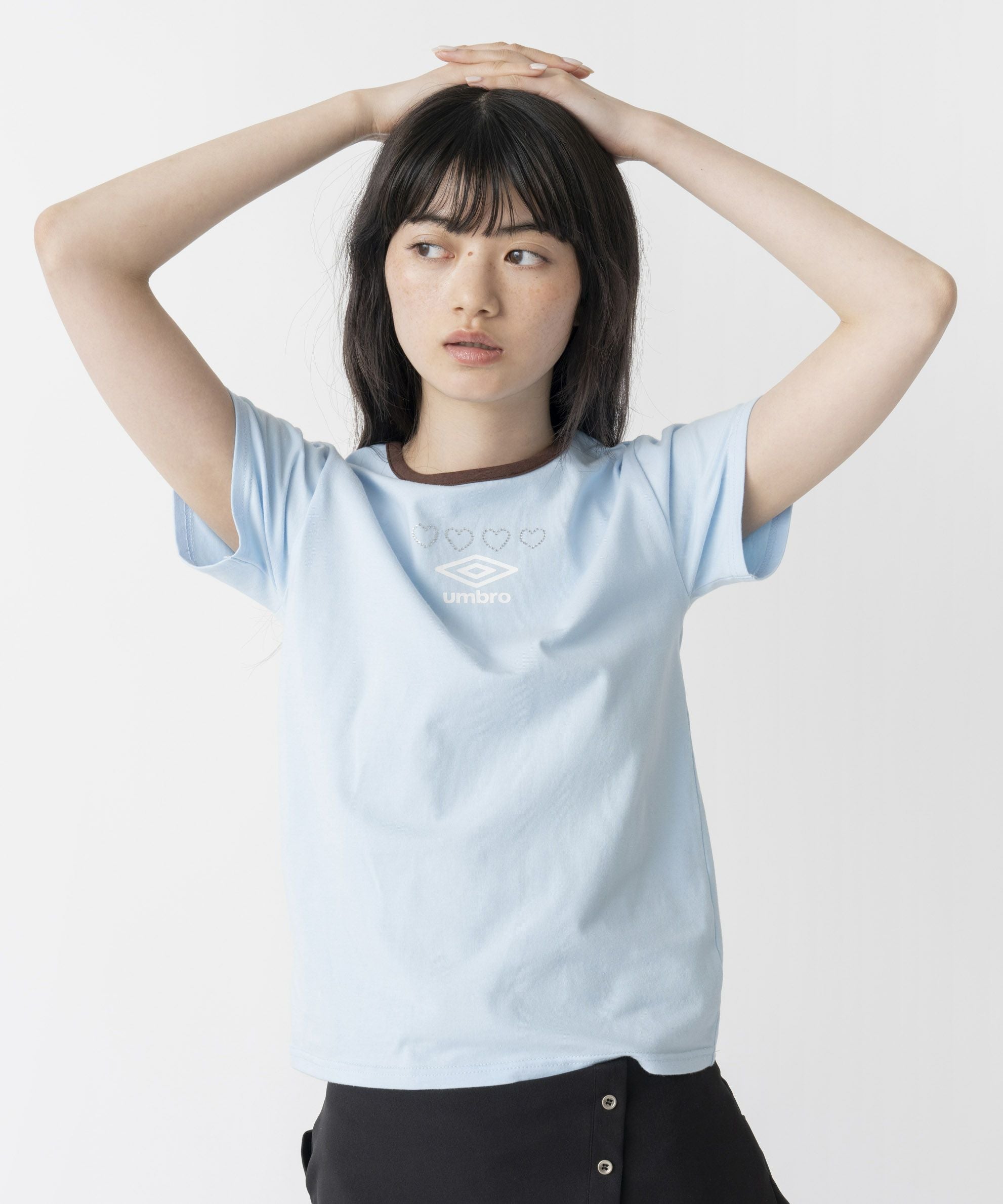 Casselini(キャセリーニ)【UMBRO × Casselini】ラインストーンTシャツ