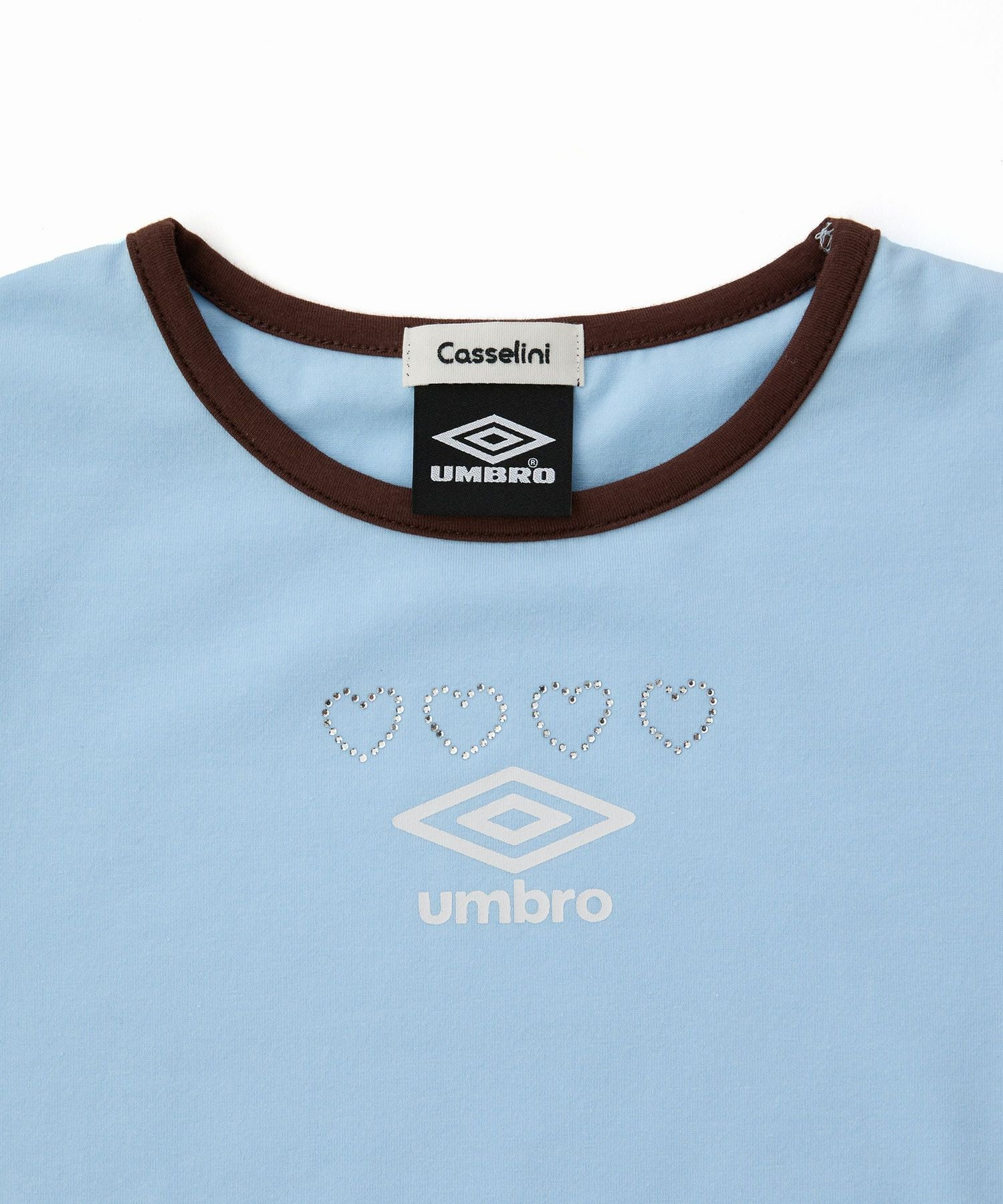 Casselini(キャセリーニ)【UMBRO × Casselini】ラインストーンTシャツ