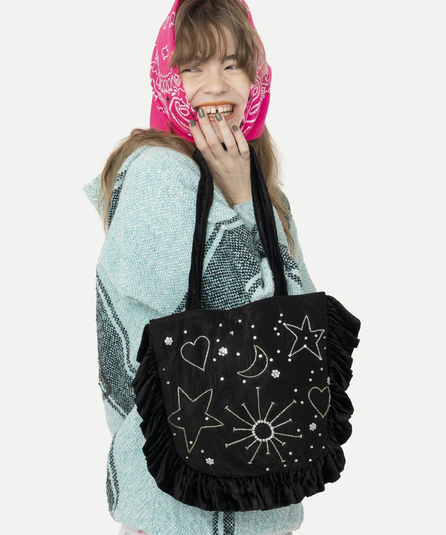 HEY! Mrs ROSE(ヘイ！ミセスローズ)Velvet Gyoza Tote | CASSELINI