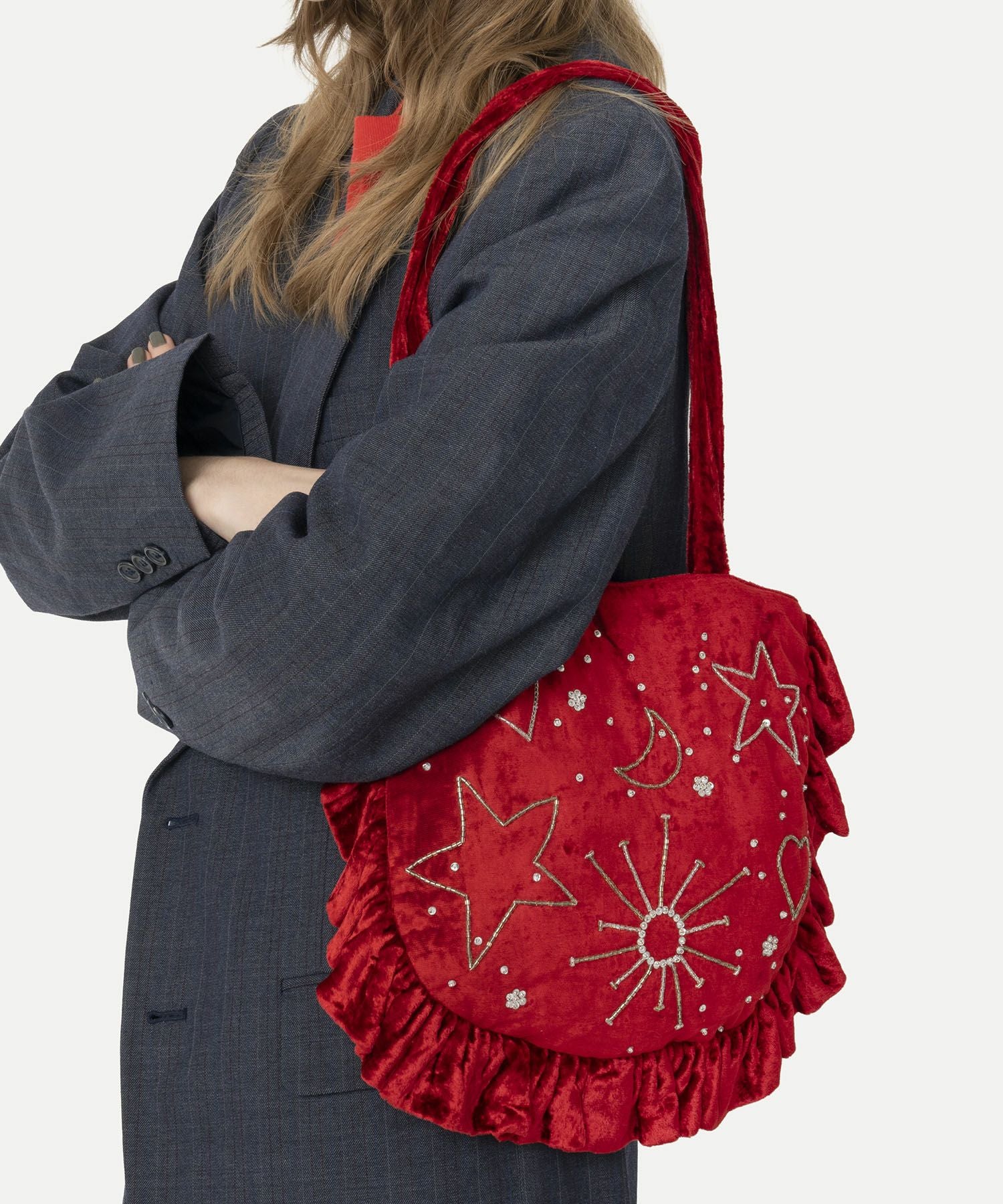 HEY! Mrs ROSE(ヘイ！ミセスローズ)Velvet Gyoza Tote | CASSELINI