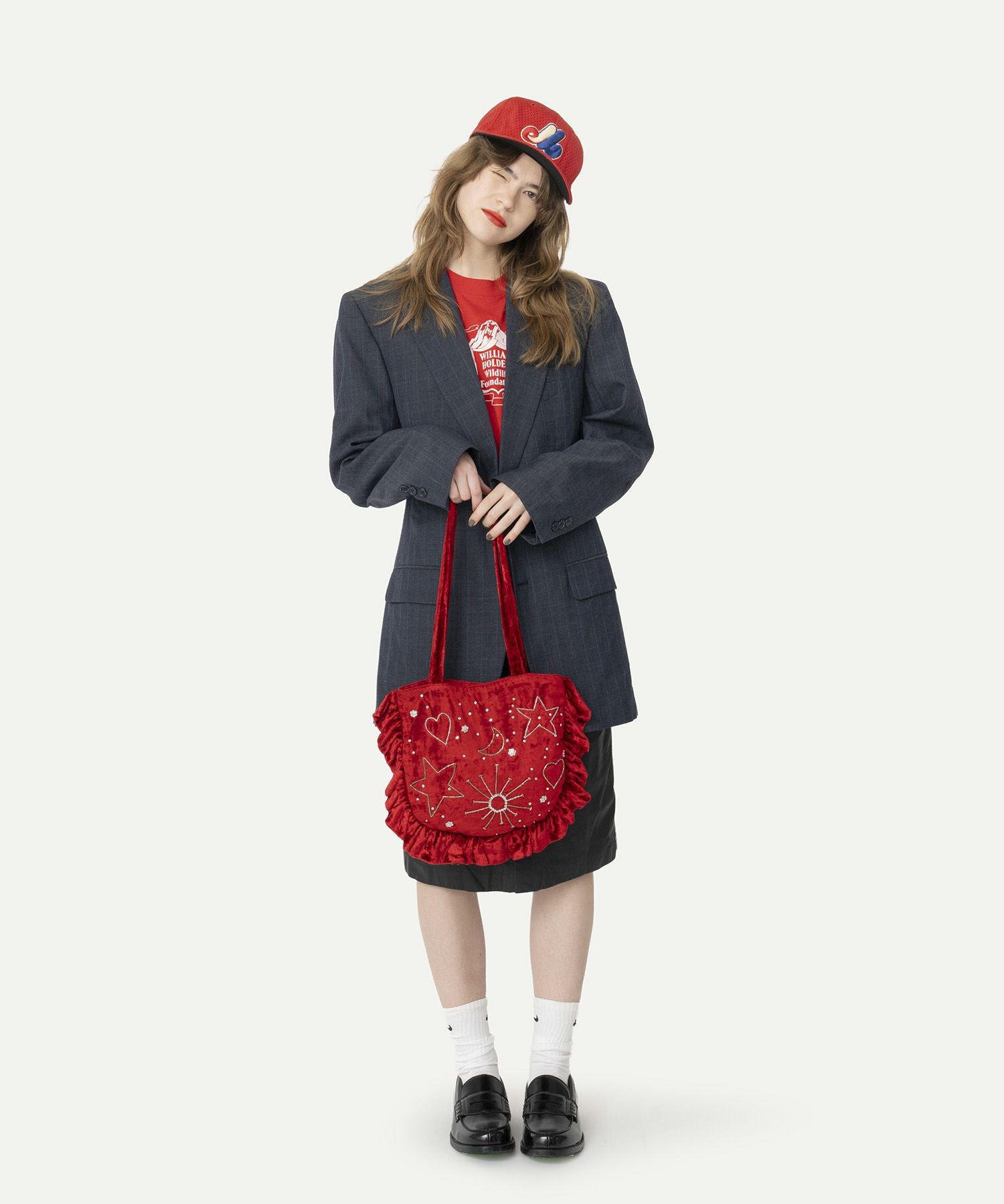 HEY! Mrs ROSE(ヘイ！ミセスローズ)Velvet Gyoza Tote | CASSELINI