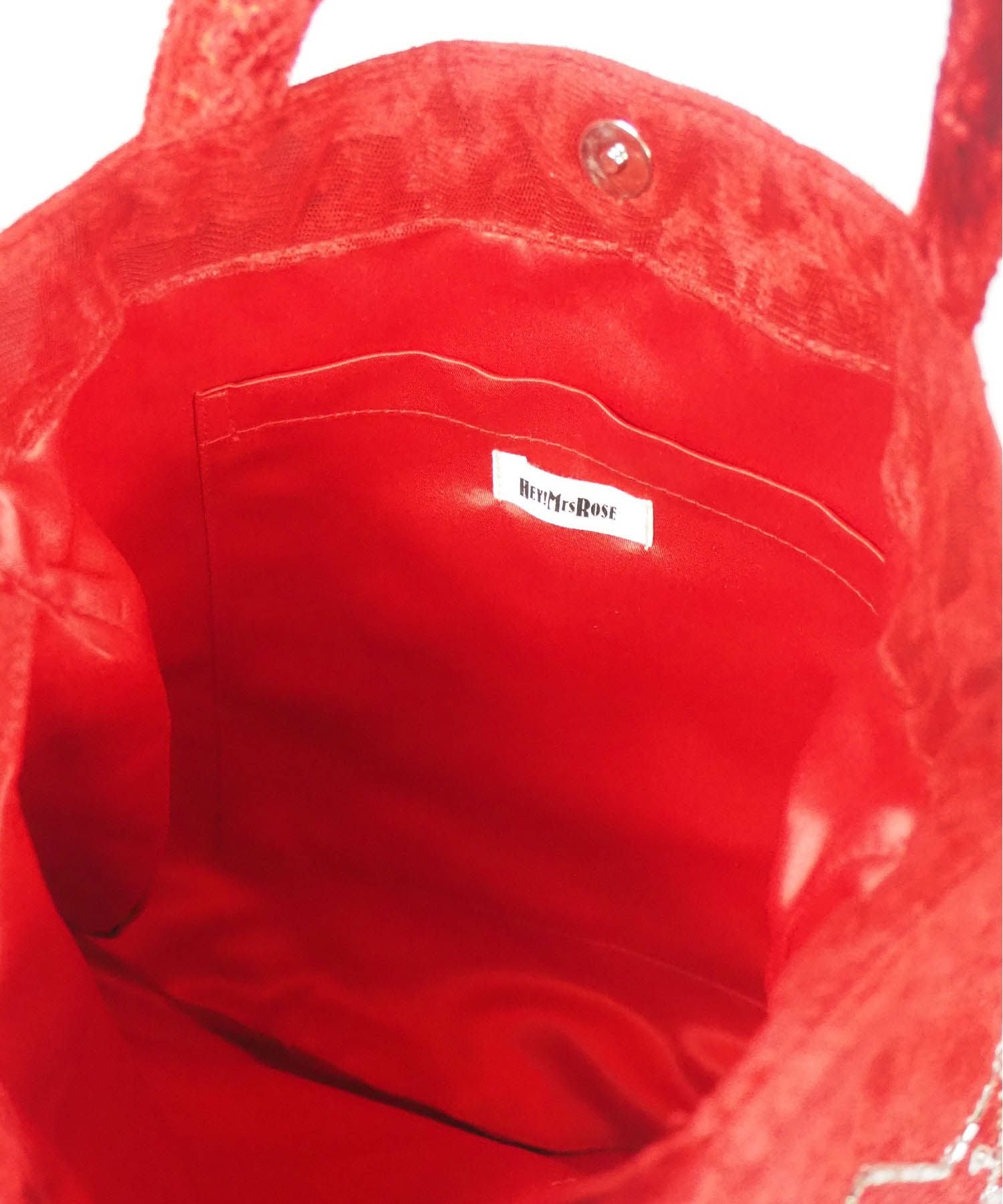HEY! Mrs ROSE(ヘイ！ミセスローズ)Velvet Gyoza Tote | CASSELINI