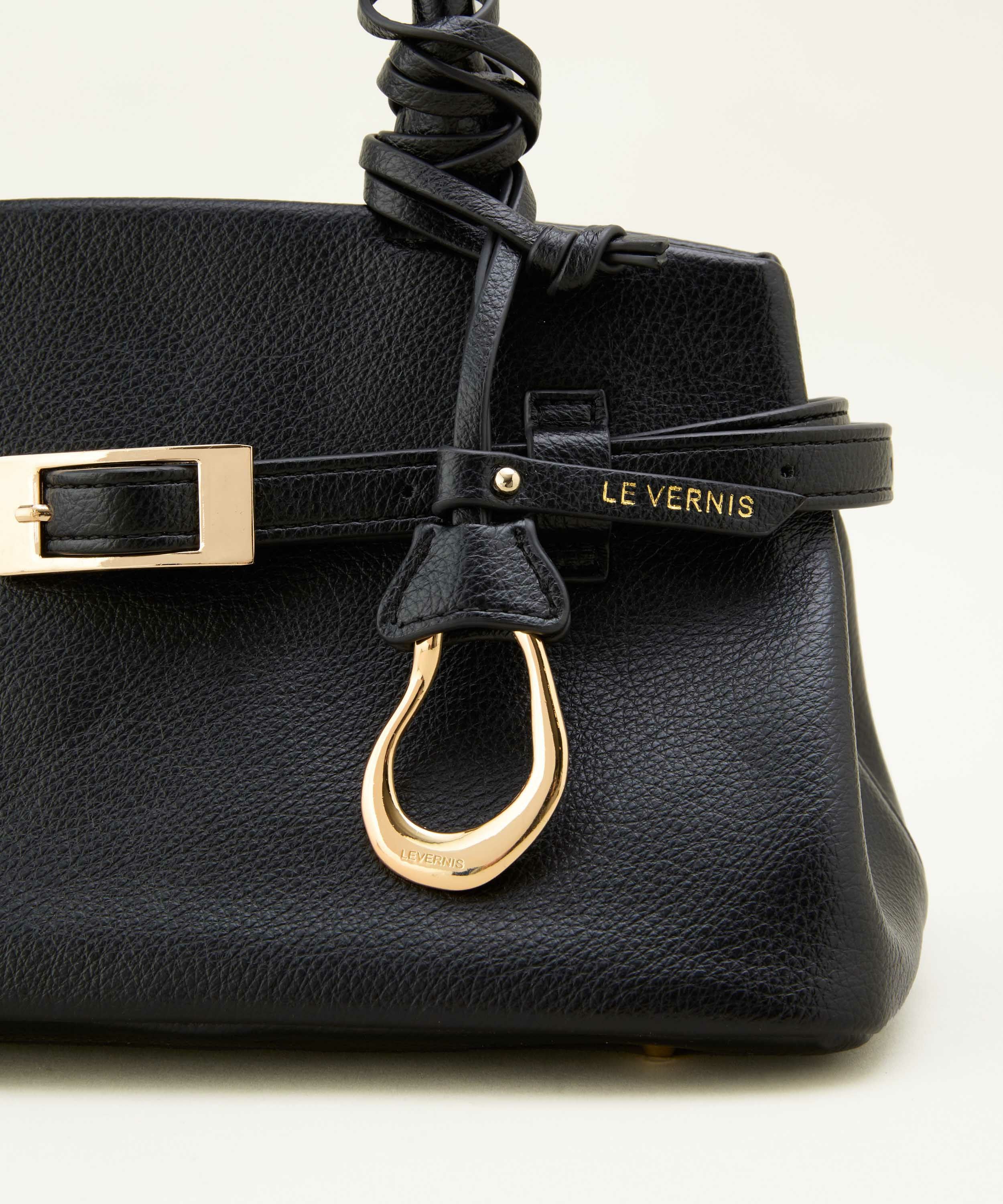 【美品】LE VERNIS ルベルニ Poire velvet bag ブラック Le Vernis（ル・ベルニ） ハンドバッグ POIR VELVET BAG : ZOZOTOWN