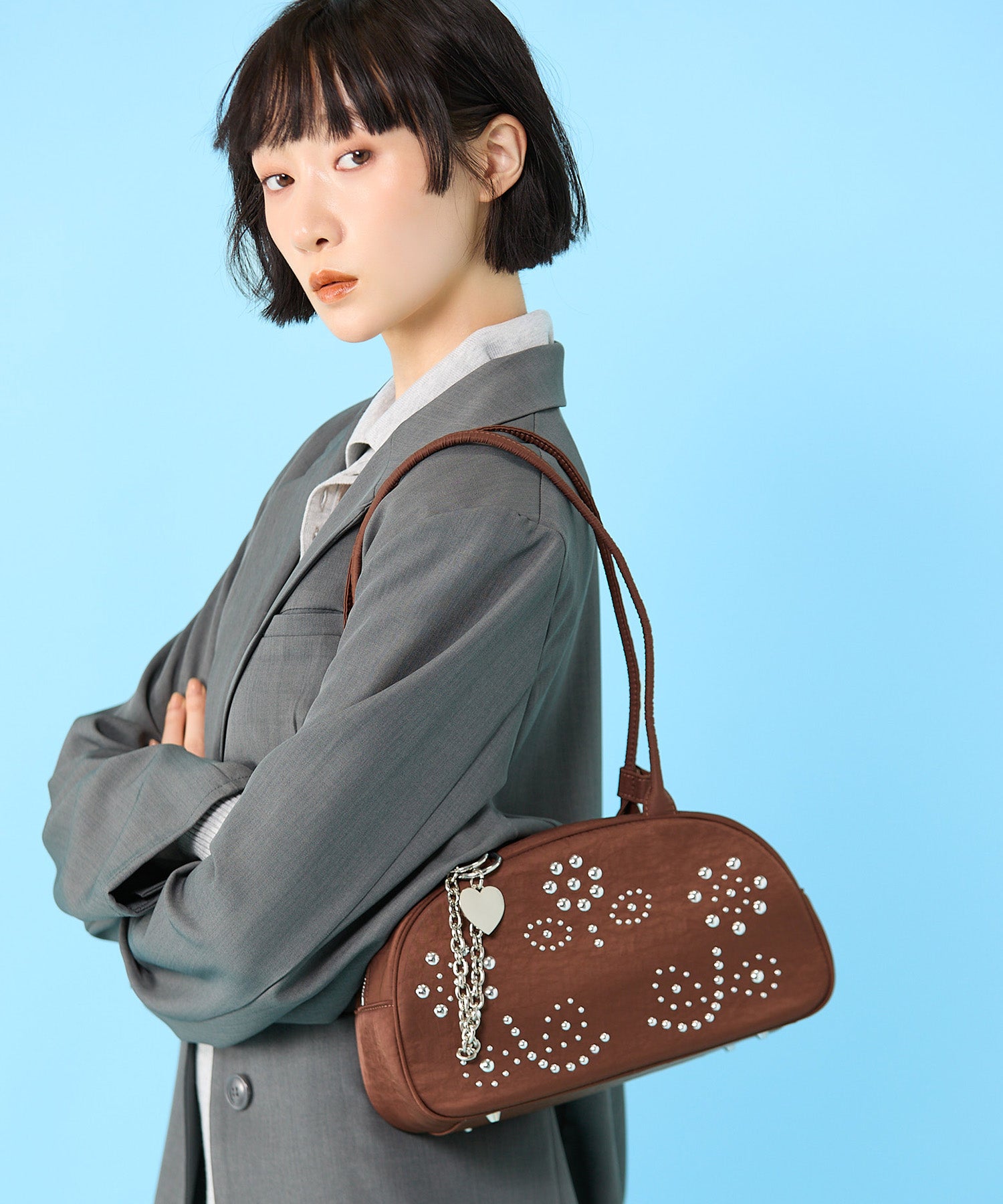 Casselini(キャセリーニ)スタッズナイロンボストン | CASSELINI ONLINE