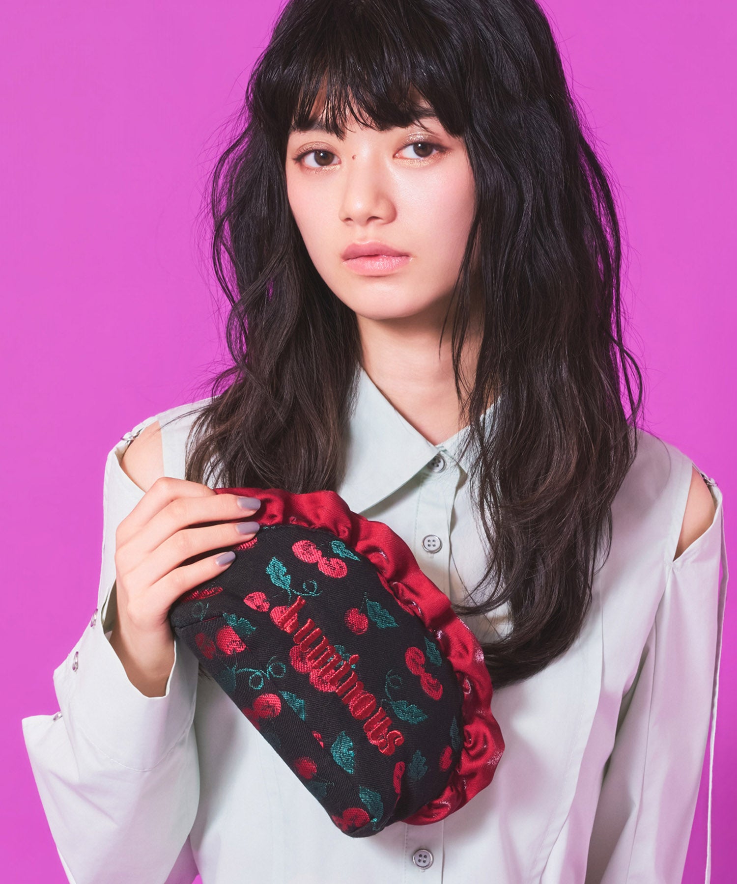 Casselini(キャセリーニ)ジャガードフリルポーチ | CASSELINI ONLINE SHOP