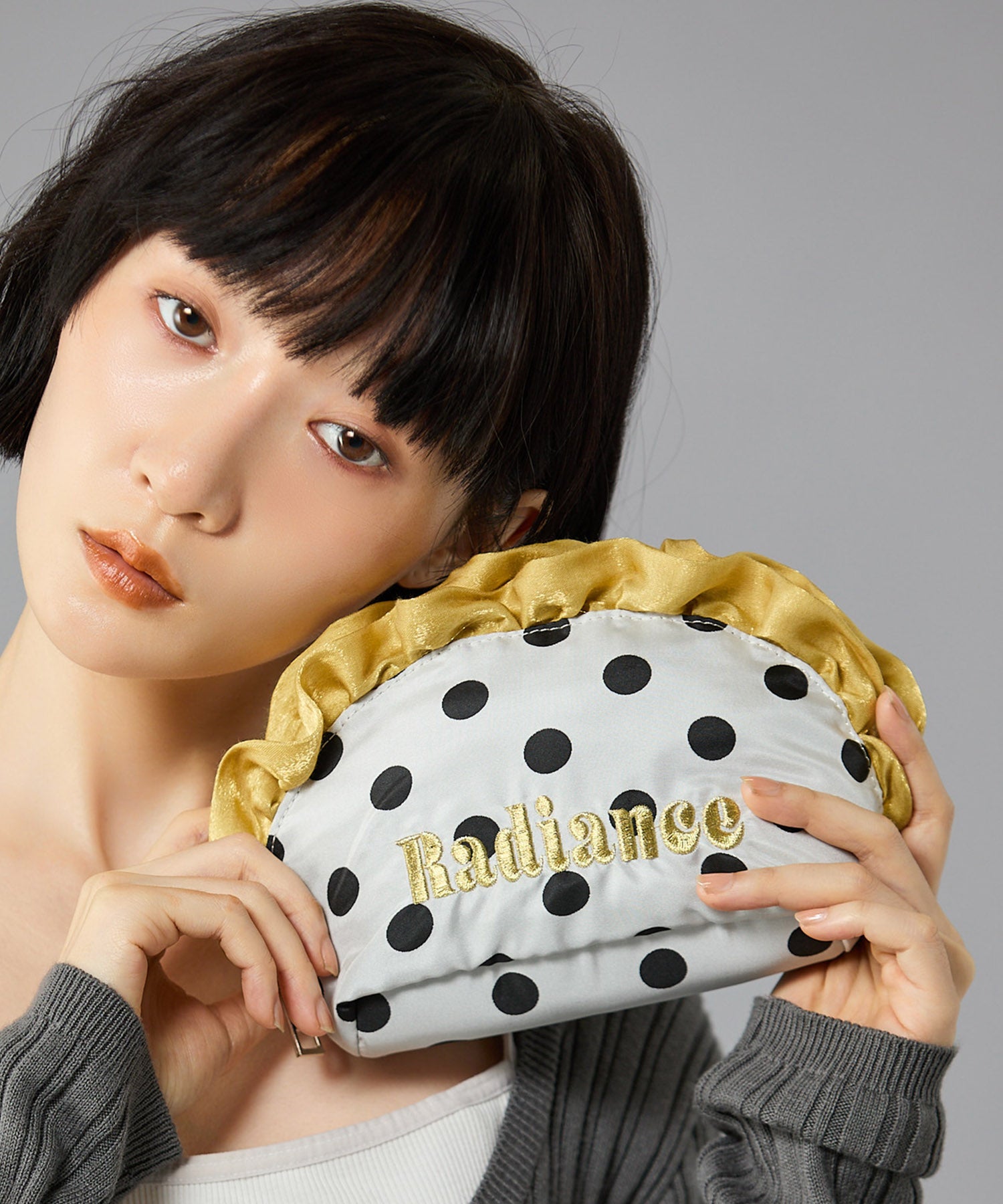 Casselini(キャセリーニ)ジャガードフリルポーチ | CASSELINI ONLINE SHOP