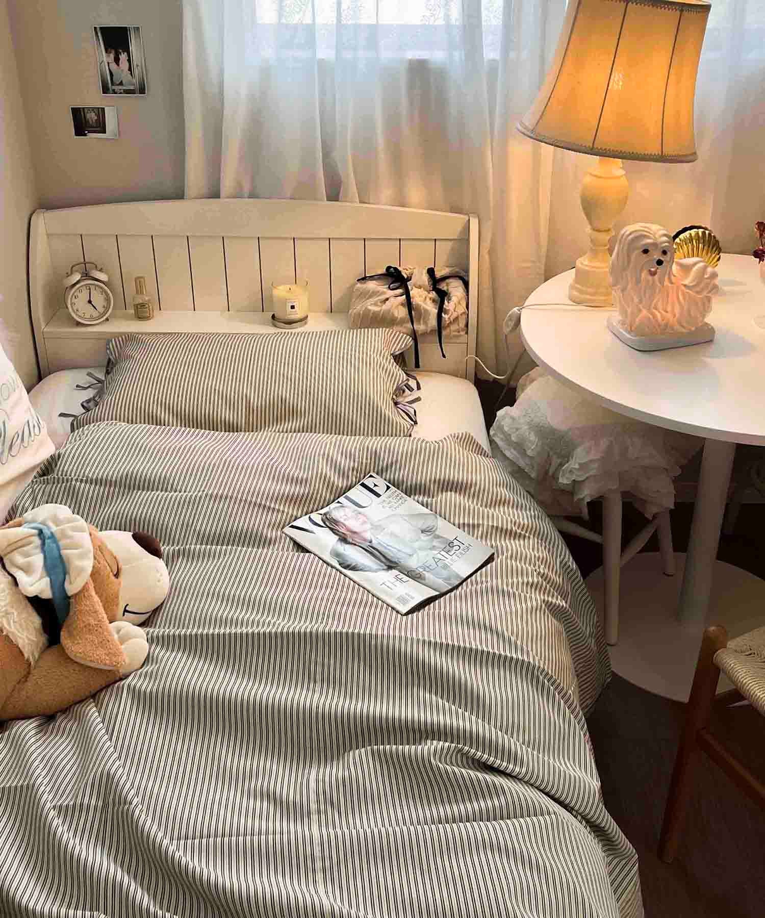 Casselini HOME(キャセリーニ ホーム)ストライプ布団カバーセット