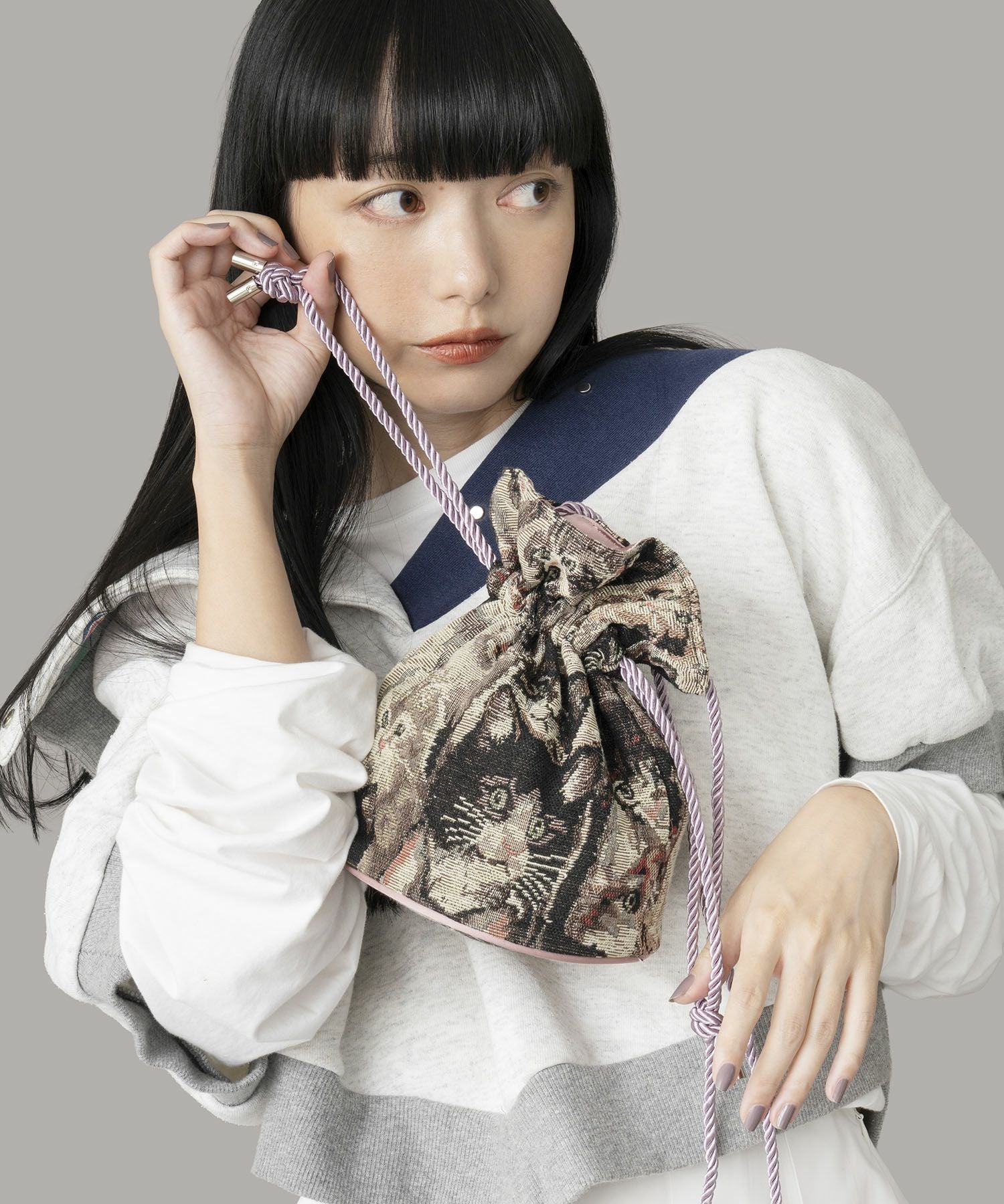 Casselini(キャセリーニ)ジャガード巾着 | CASSELINI ONLINE SHOP