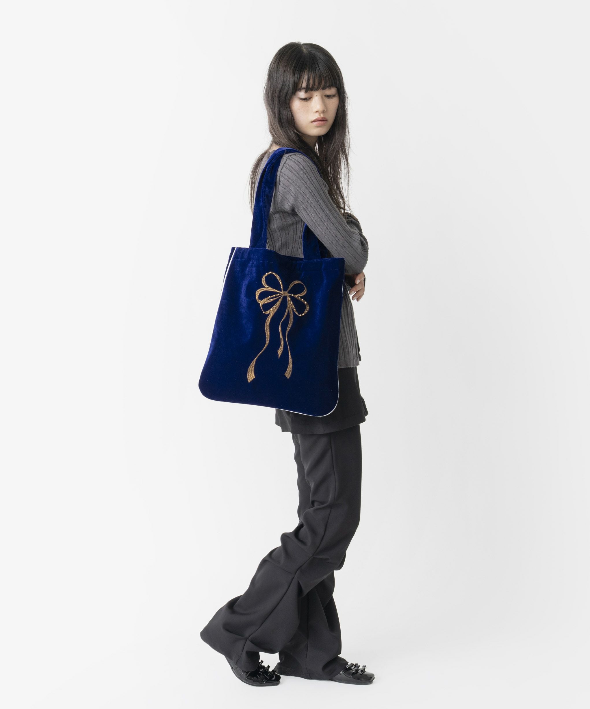 キャセリーニ♡サークルリボントート期間限定込み Casselini（キャセリーニ） トートバッグ リボンエンブロイダリー