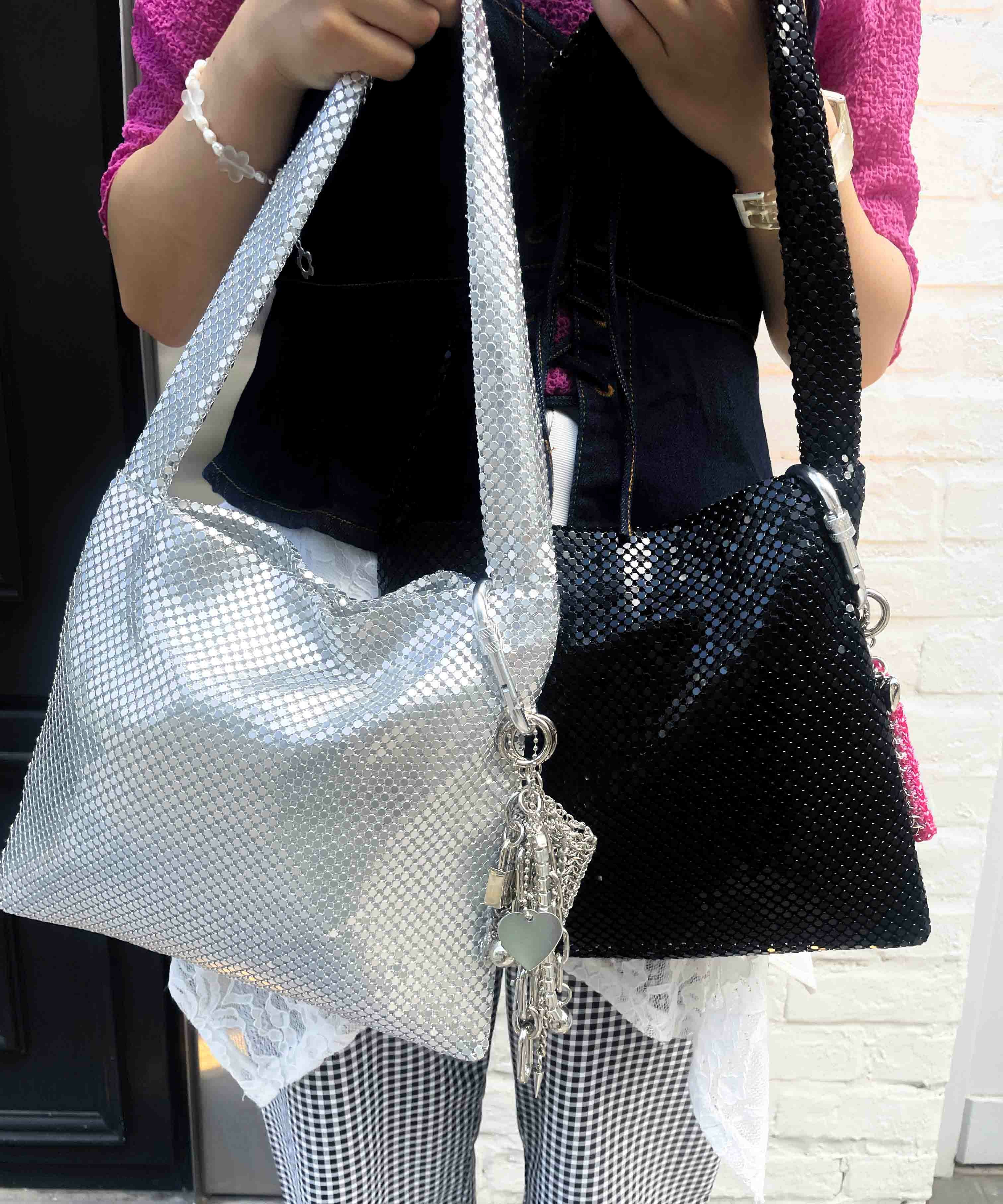 HEY! Mrs ROSE(ヘイ！ミセスローズ)Metal & Chain BAG | CASSELINI