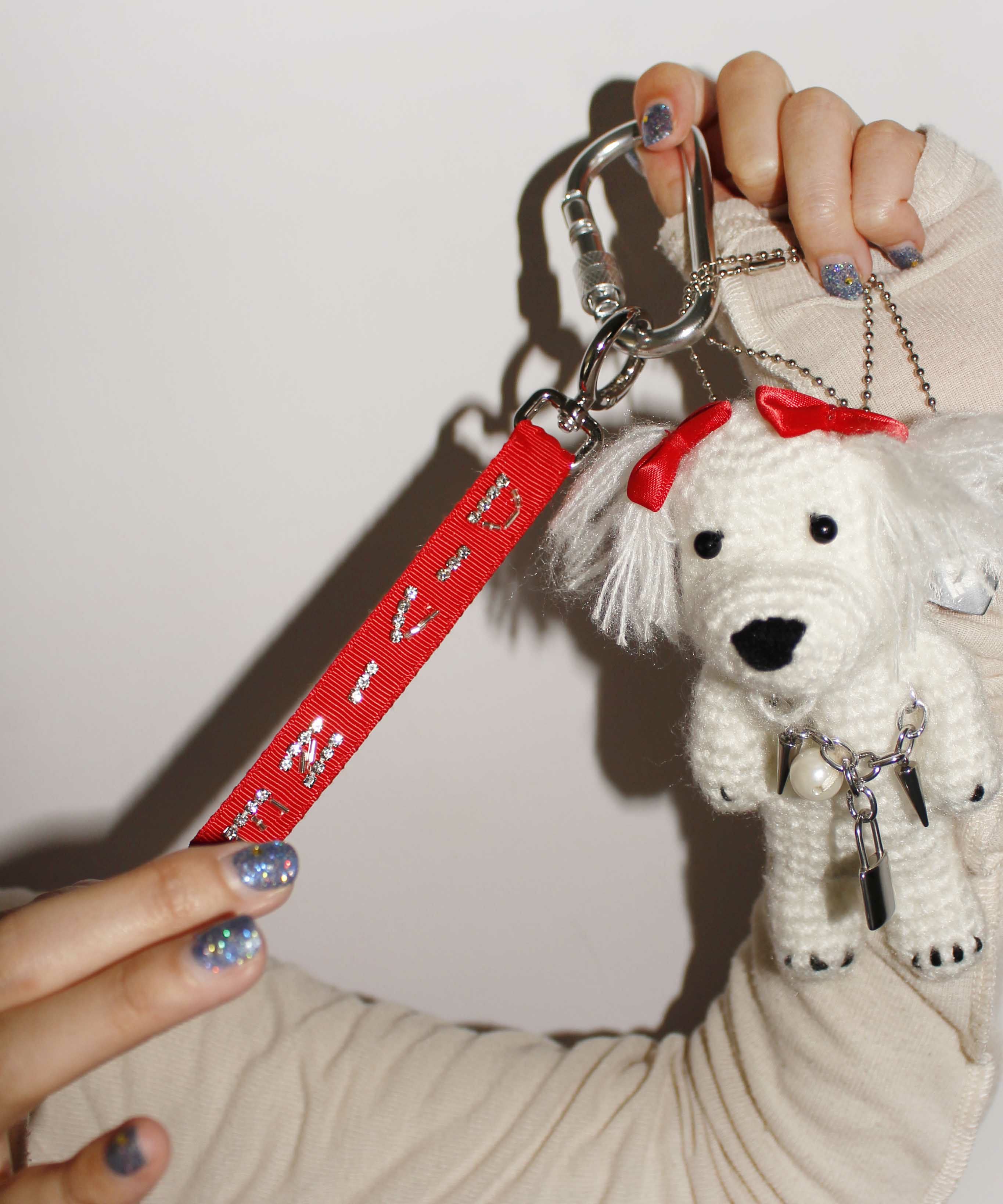HEY! Mrs ROSE(ヘイ！ミセスローズ)Crochet Dog LipCharm | CASSELINI