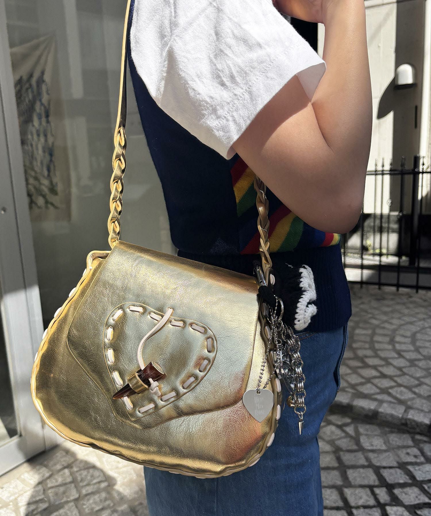 HEY! Mrs ROSE(ヘイ！ミセスローズ)Frill & Chain Charm | CASSELINI